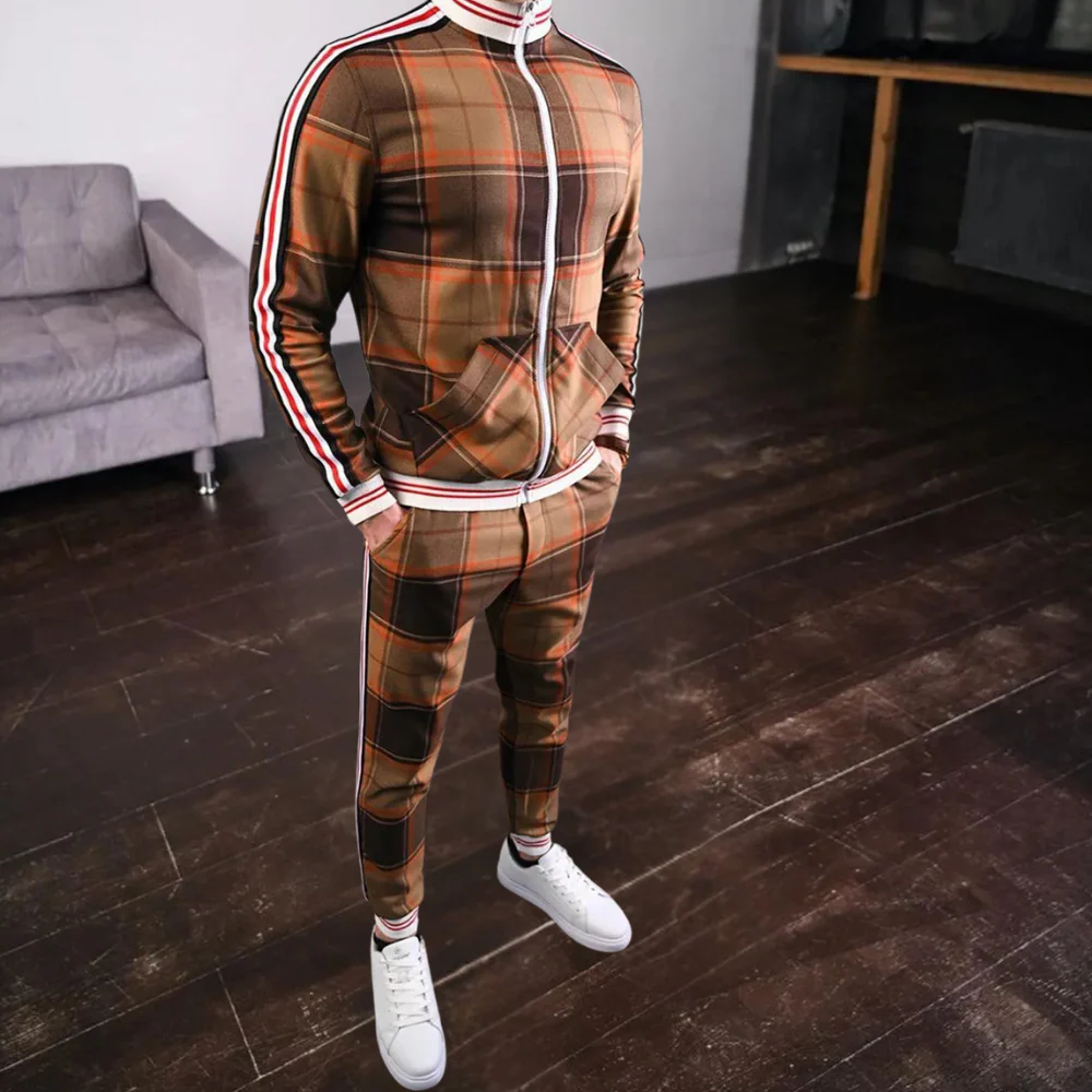 Tadeo® | Stylish checked tracksuit for men - Image 6