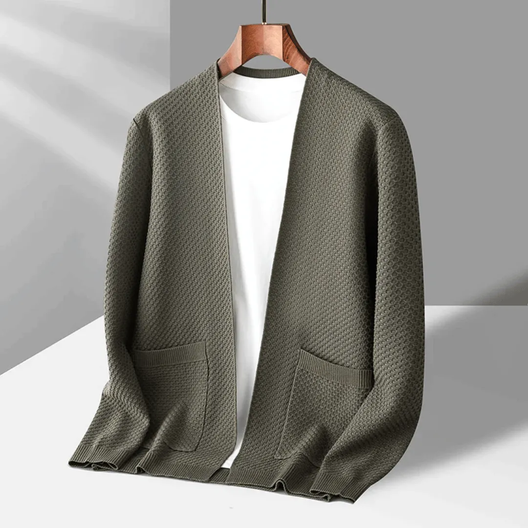 Tadeo | Mathieu Jacquard Pattern Cardigan - Image 2