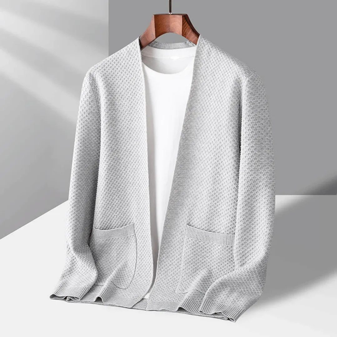Tadeo | Mathieu Jacquard Pattern Cardigan - Image 3