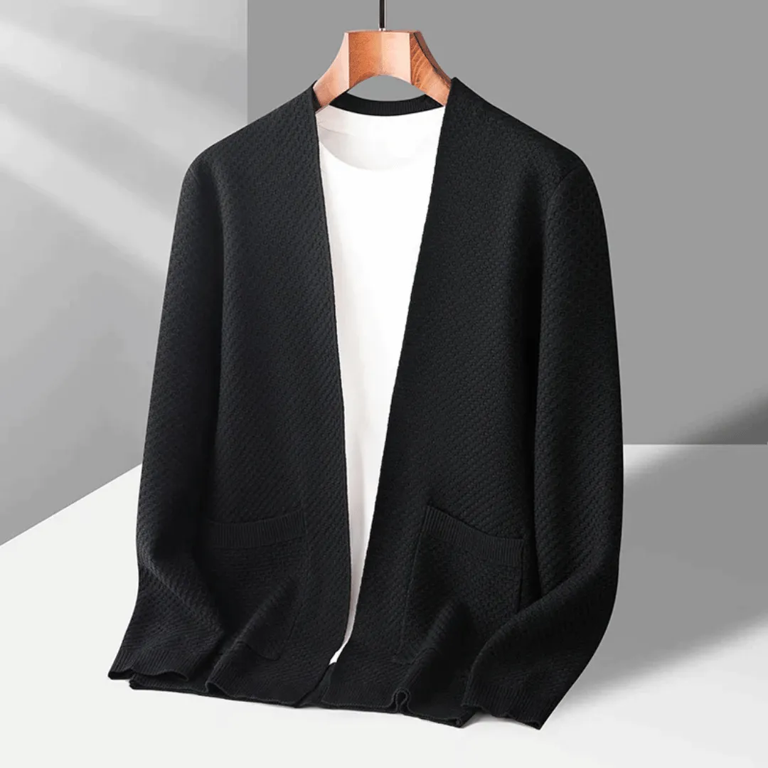 Tadeo | Mathieu Jacquard Pattern Cardigan - Image 4