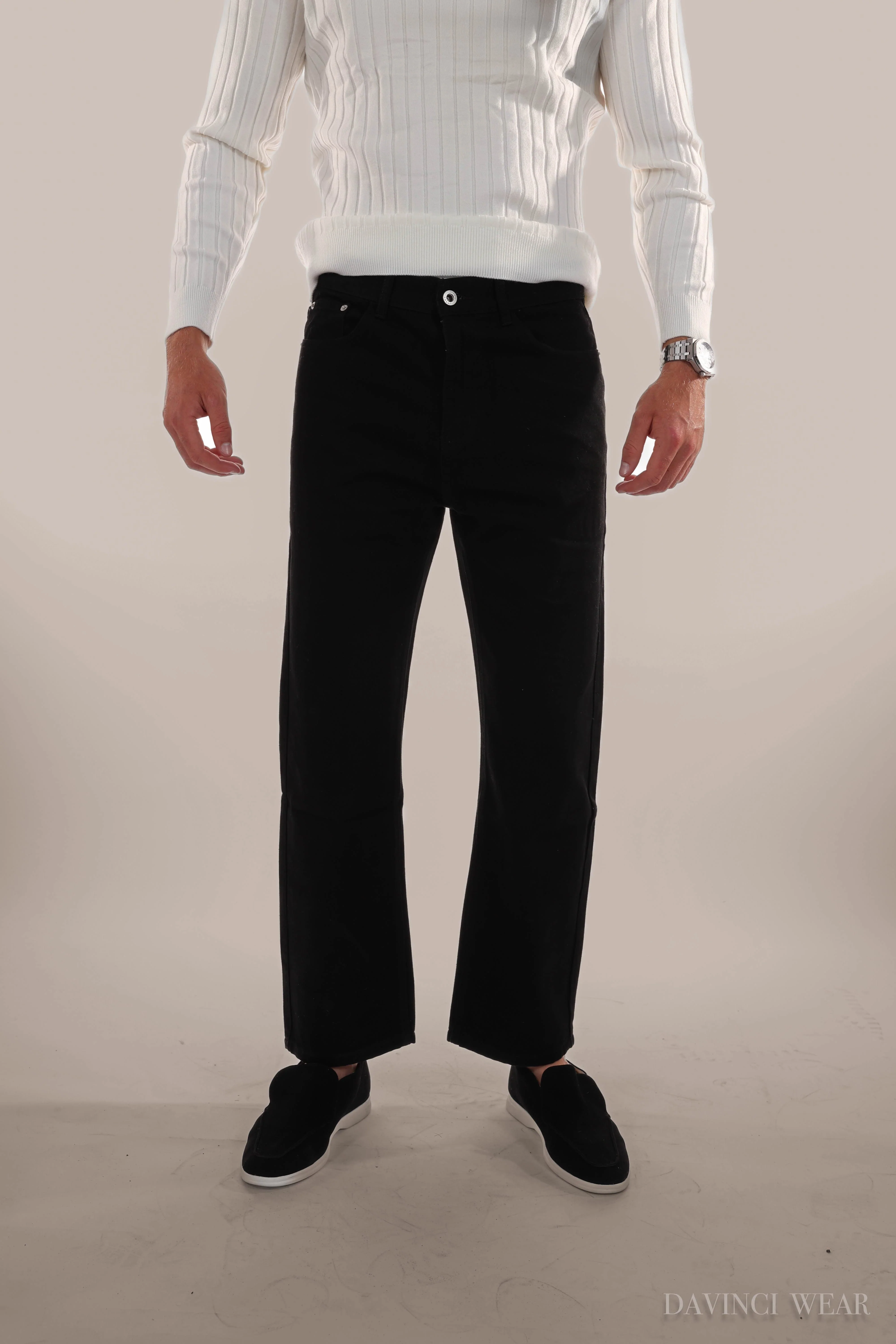 Tadgh® | Jeans Trousers Black - Image 2