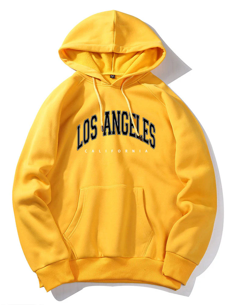 Tadhg | Los Angeles Letter Print Hoodies - Image 3