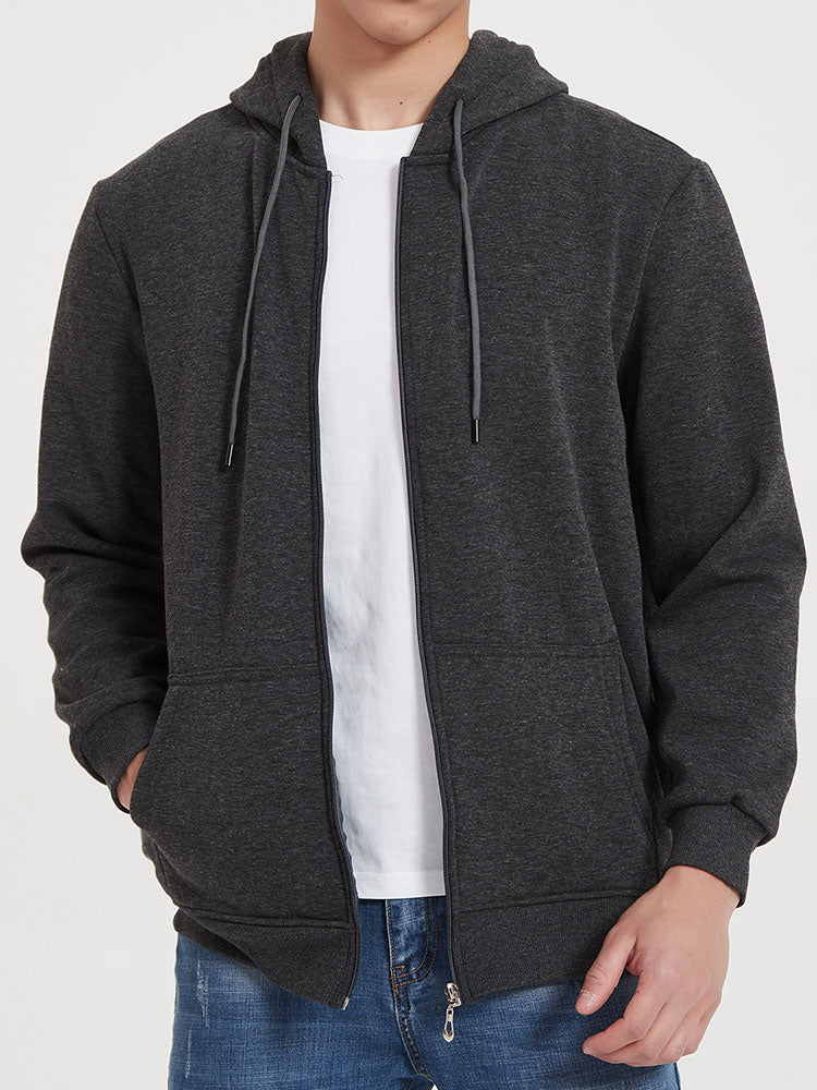 Tanner | Basic Zip Through Hoodie - Image 12