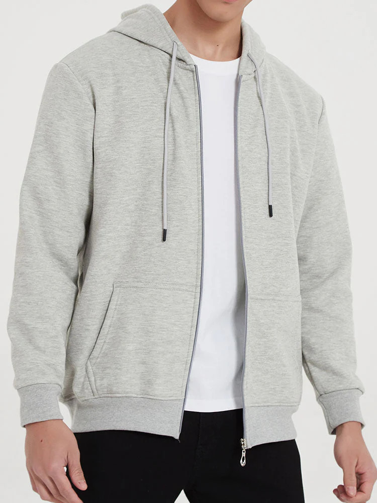 Tanner | Basic Zip Through Hoodie - Image 13