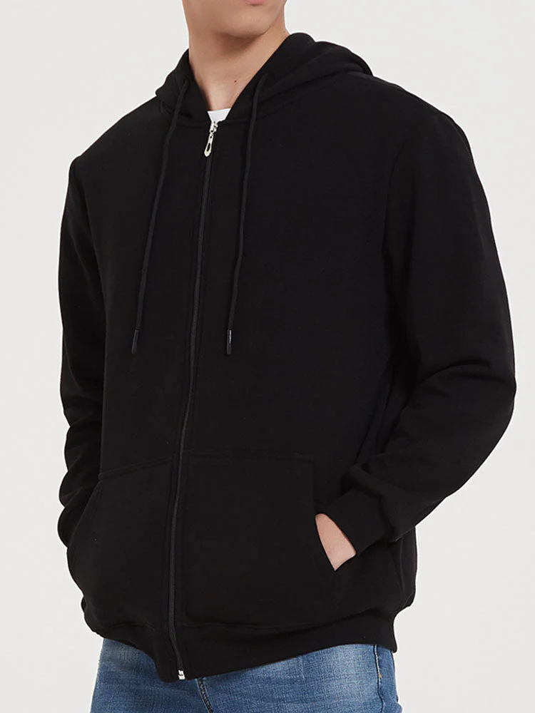 Tanner | Basic Zip Through Hoodie - Image 14