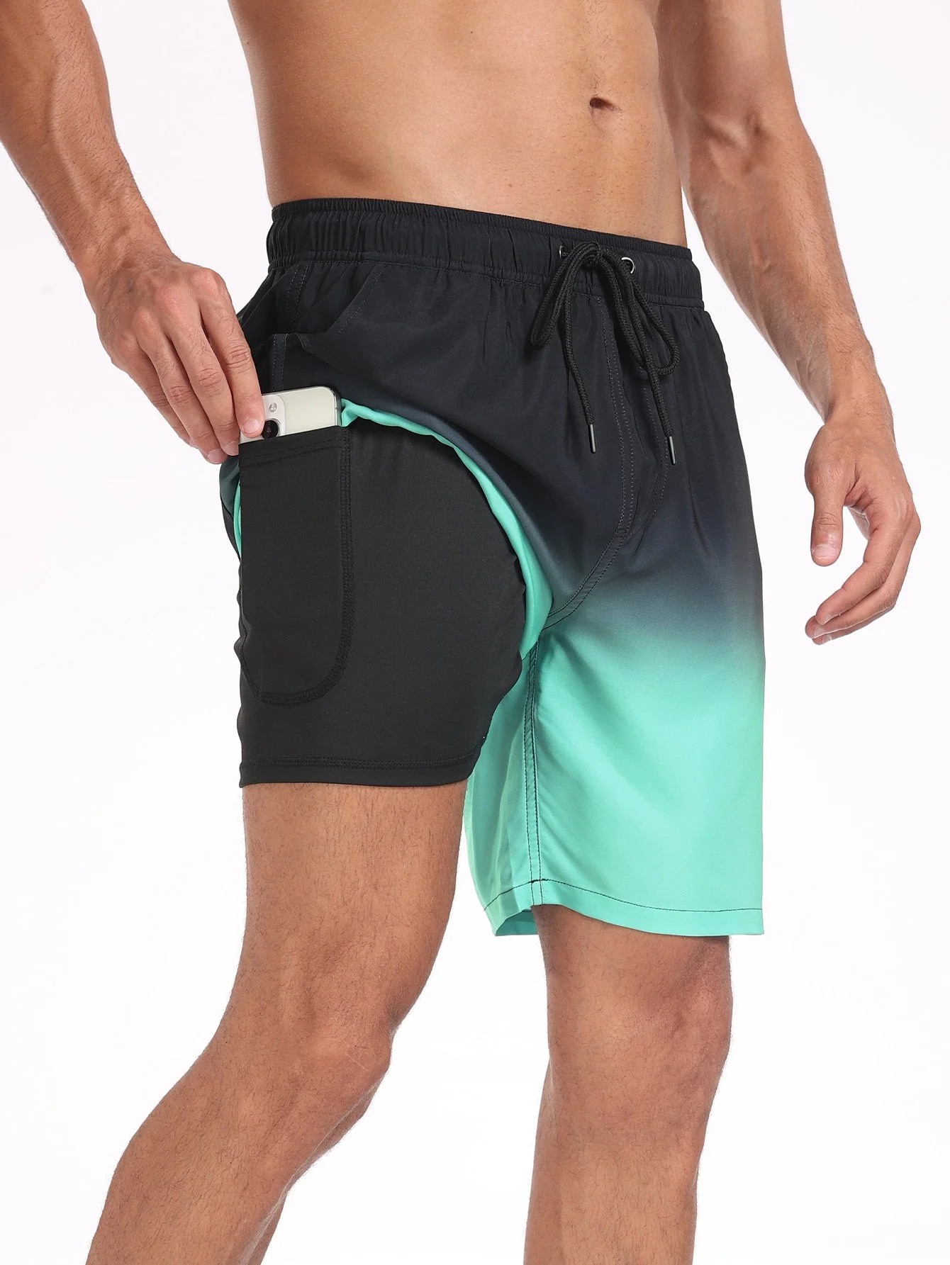 Teodoro® | 2 In 1 Drawstring Beach Swim Shorts With Pocket - Image 18