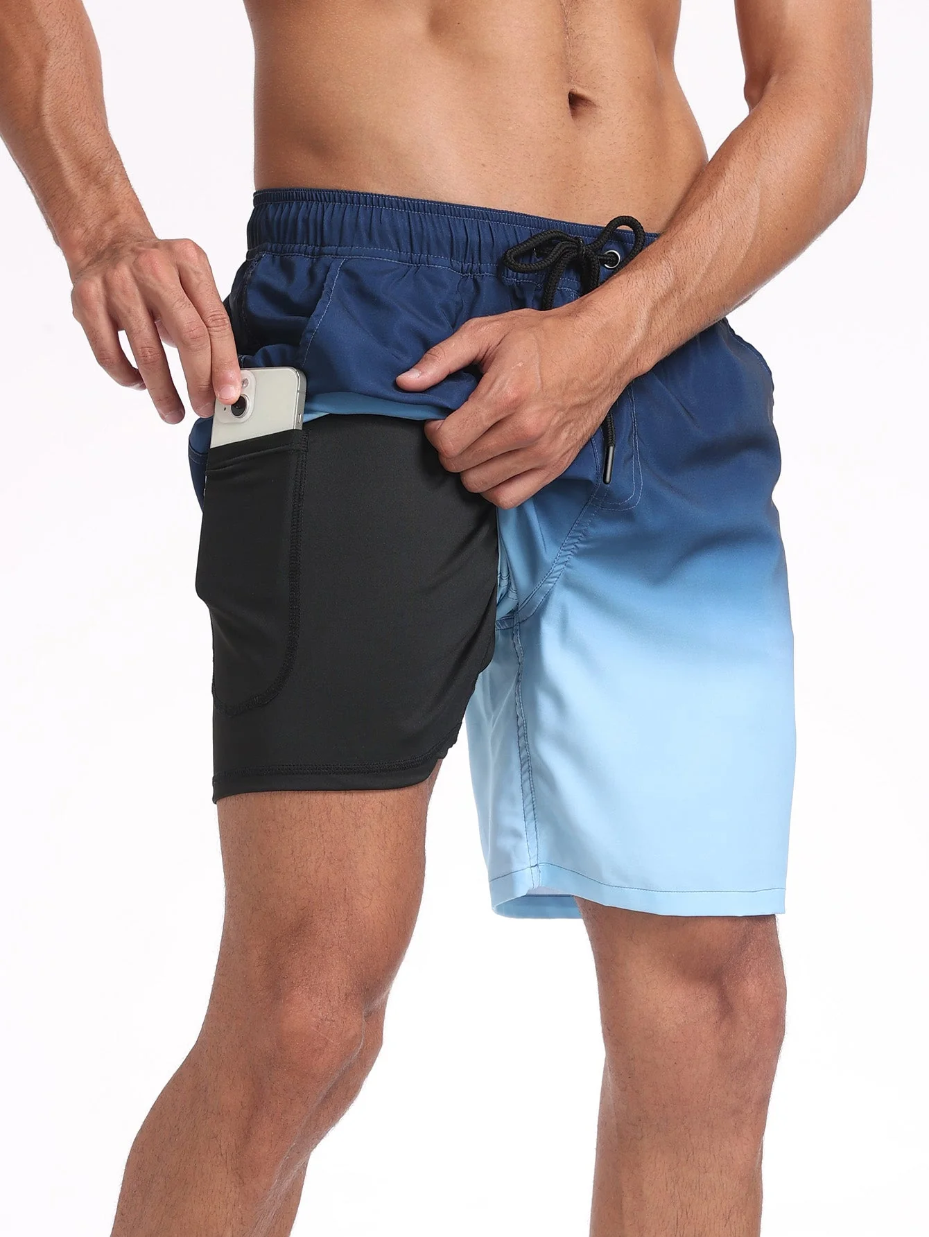 Teodoro® | 2 In 1 Drawstring Beach Swim Shorts With Pocket - Image 8