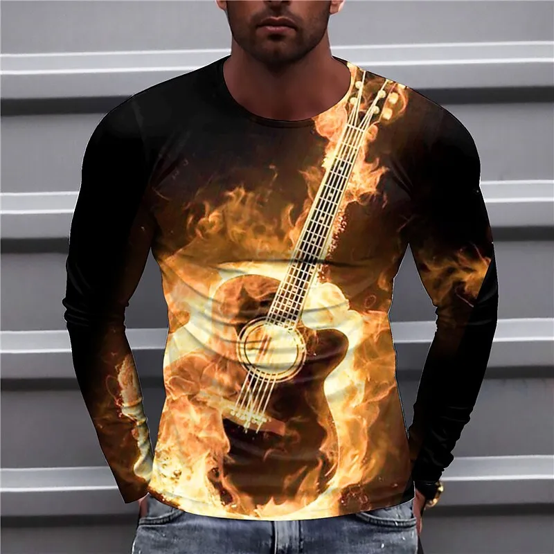 Teófilo® | Blue Guitar Sweatshirts For Men - Image 5