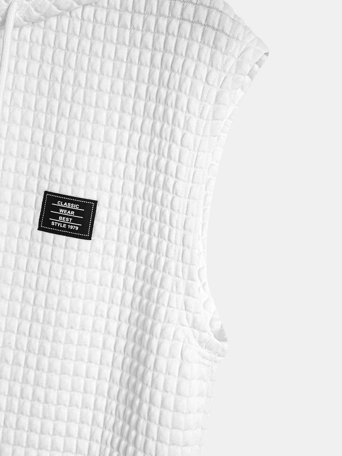 Terence® | Sleeveless Waffle Hooded Vest - Image 10