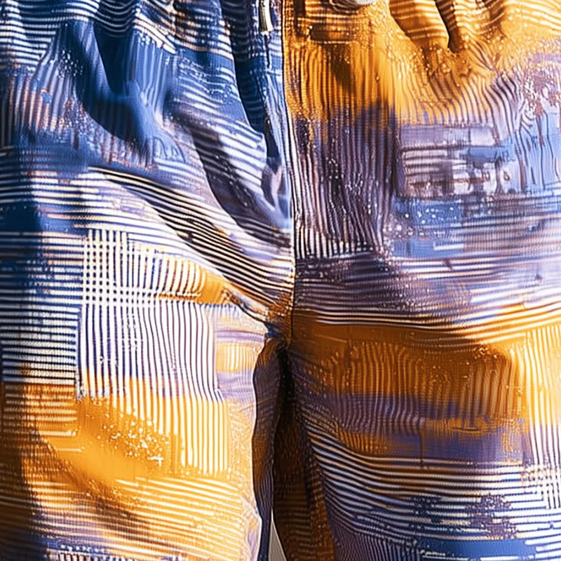 Terence | Men'S Summer Fashion Gradient Printed Cotton Blended Casual Shorts - Image 3
