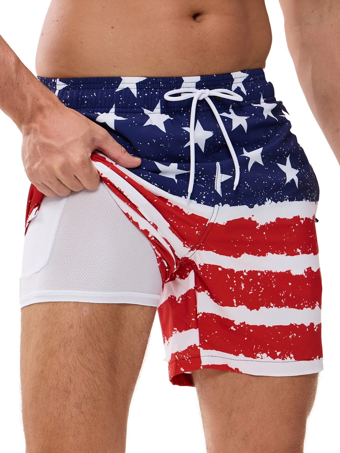 Terry® | Stars And Stripes Print Swim Shorts