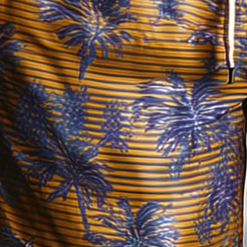 Terry | Men'S Summer Fashion Printed Satin Casual Shorts - Image 3