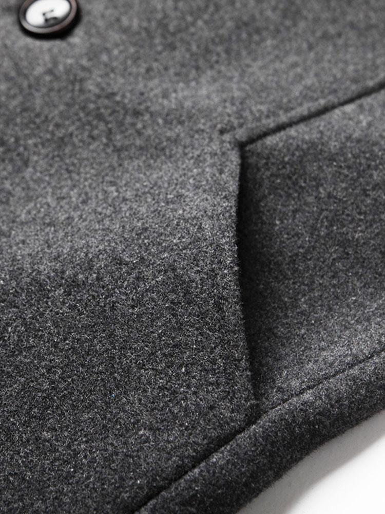 Thane | Lapel Woolen Overcoat - Image 3