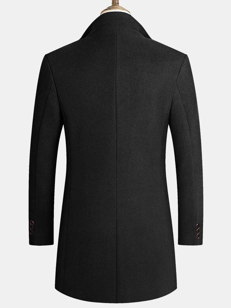 Thane | Lapel Woolen Overcoat - Image 6