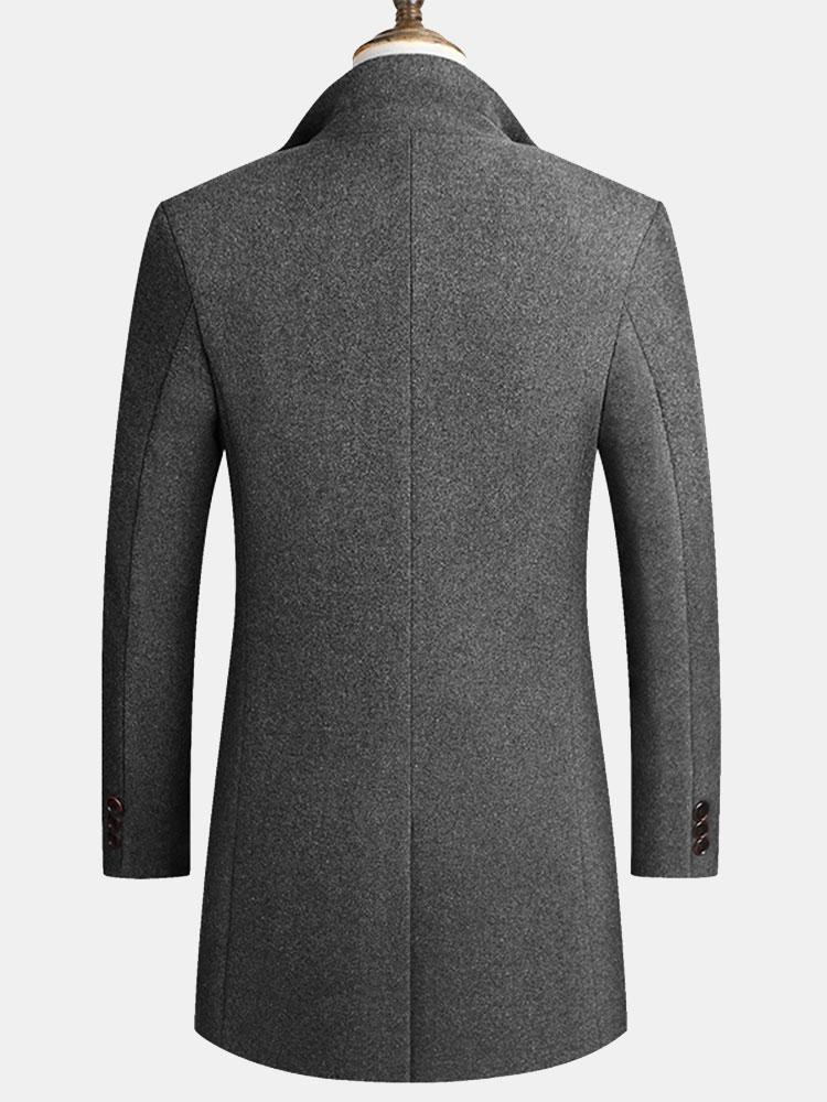 Thane | Lapel Woolen Overcoat - Image 7