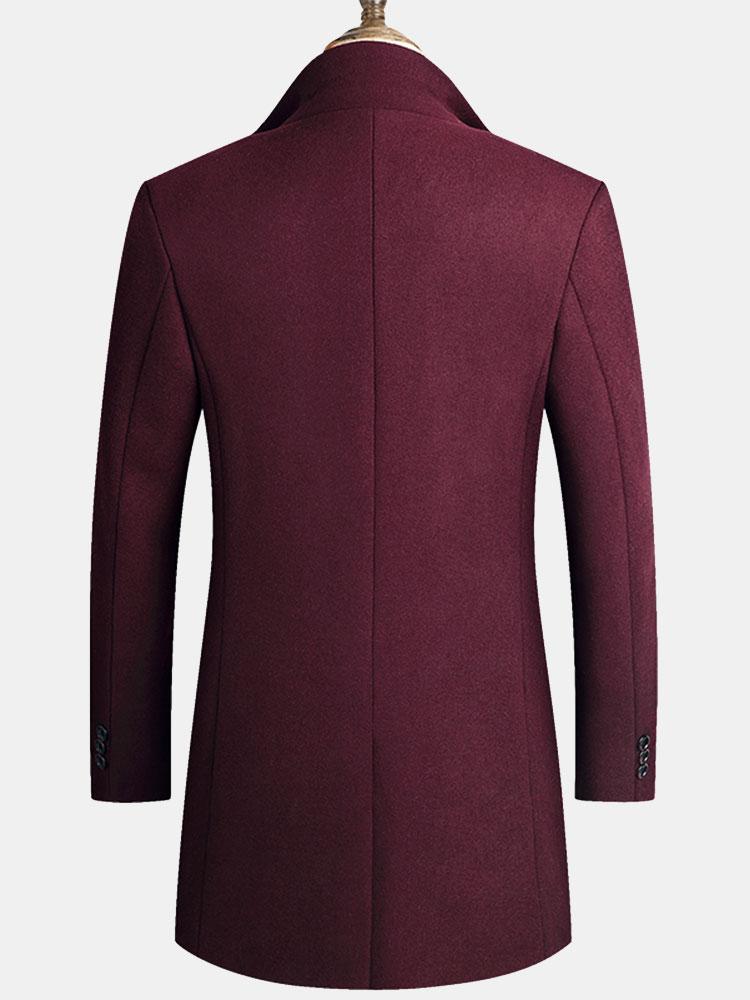 Thane | Lapel Woolen Overcoat - Image 8