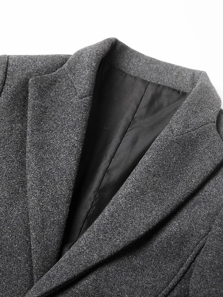 Thane | Lapel Woolen Overcoat - Image 9