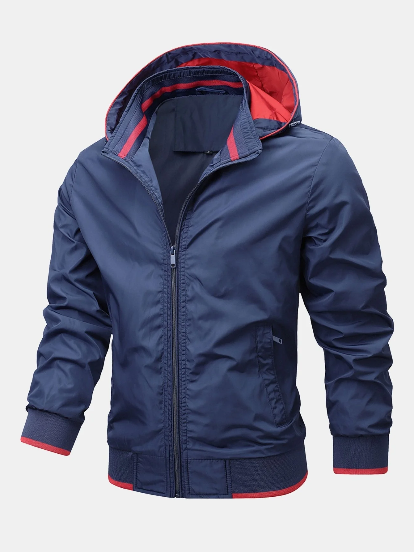 Theo | Contrast Detachable Hooded Jacket - Image 11