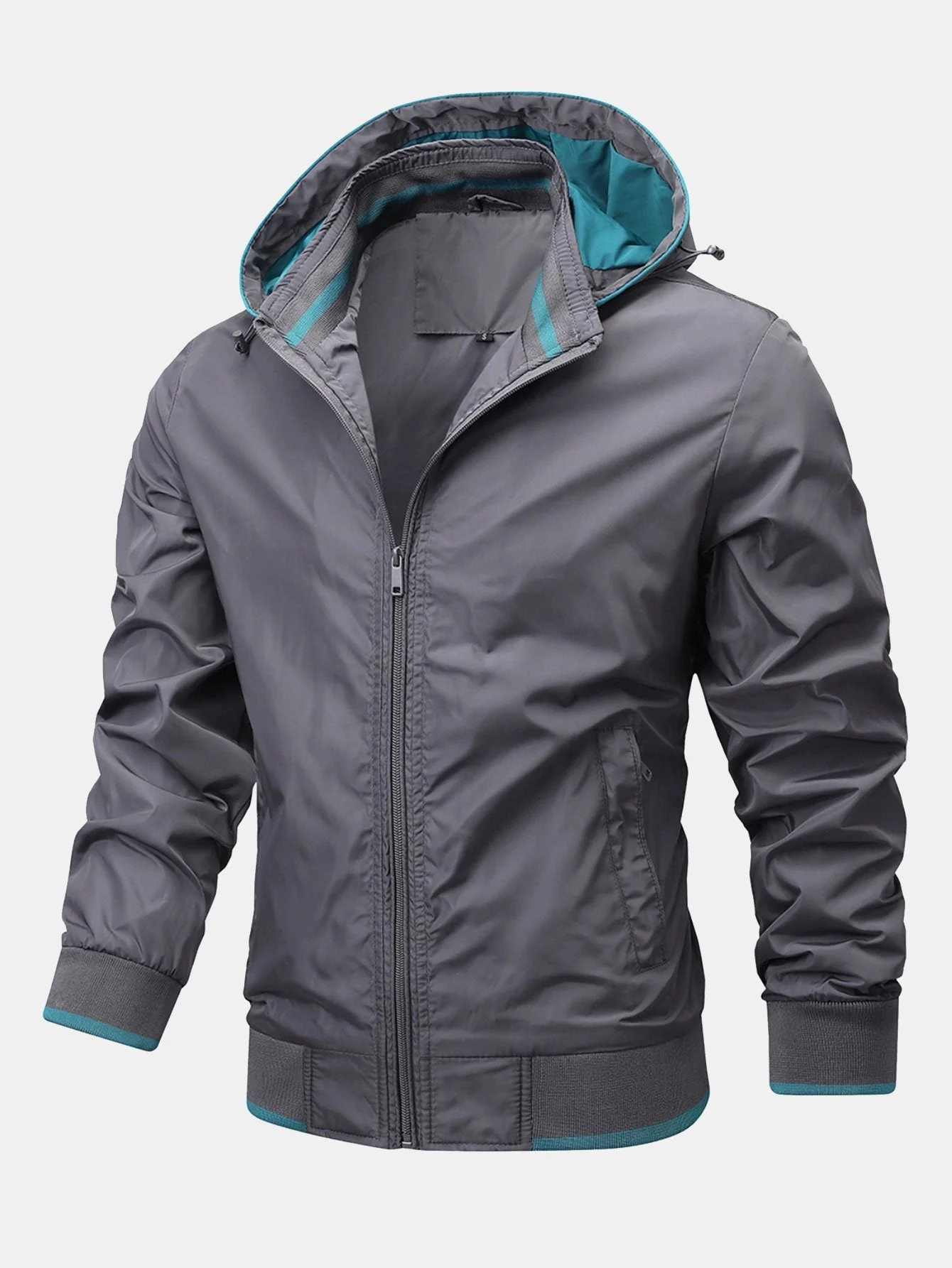 Theo | Contrast Detachable Hooded Jacket - Image 13