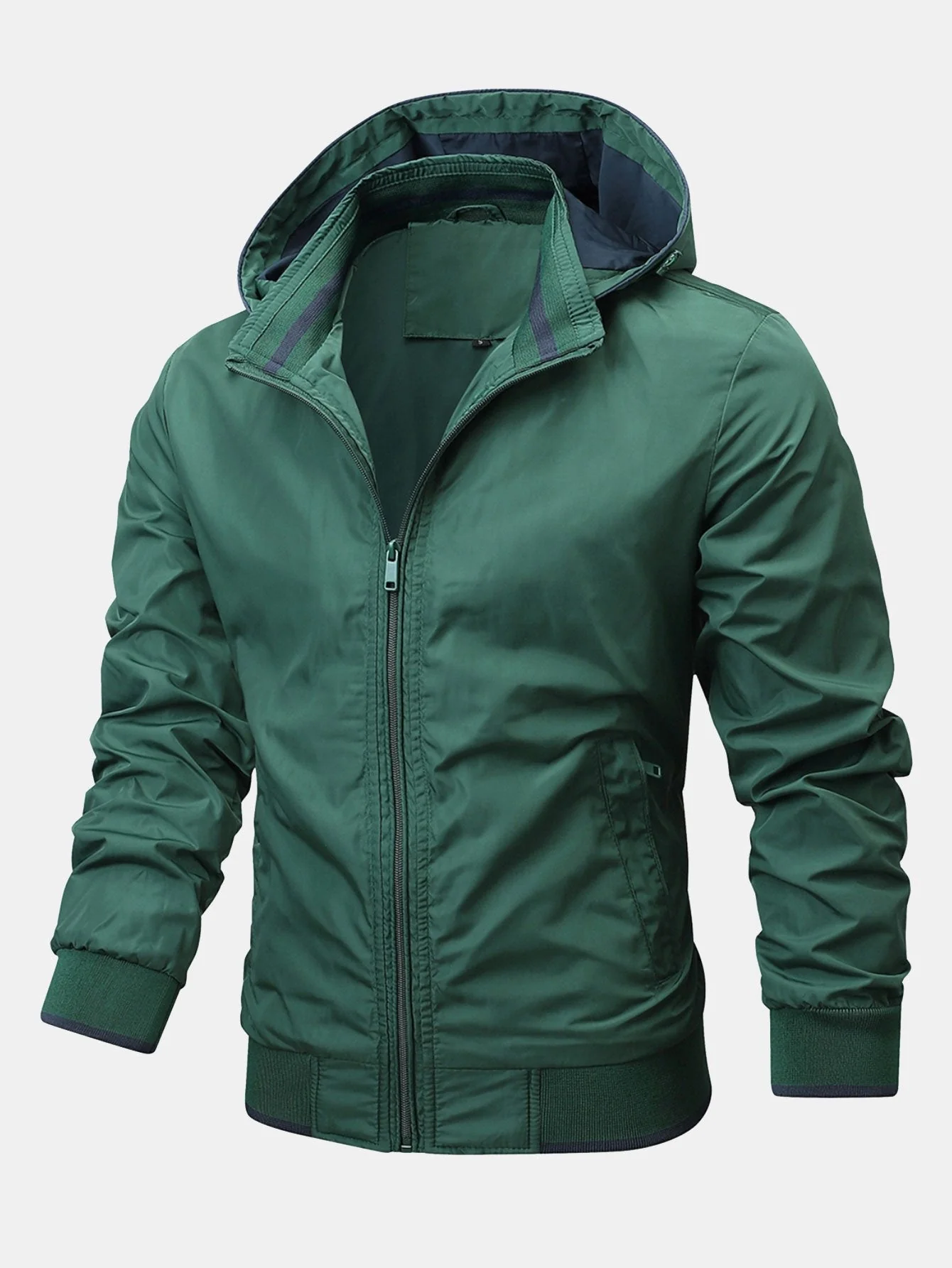 Theo | Contrast Detachable Hooded Jacket - Image 9