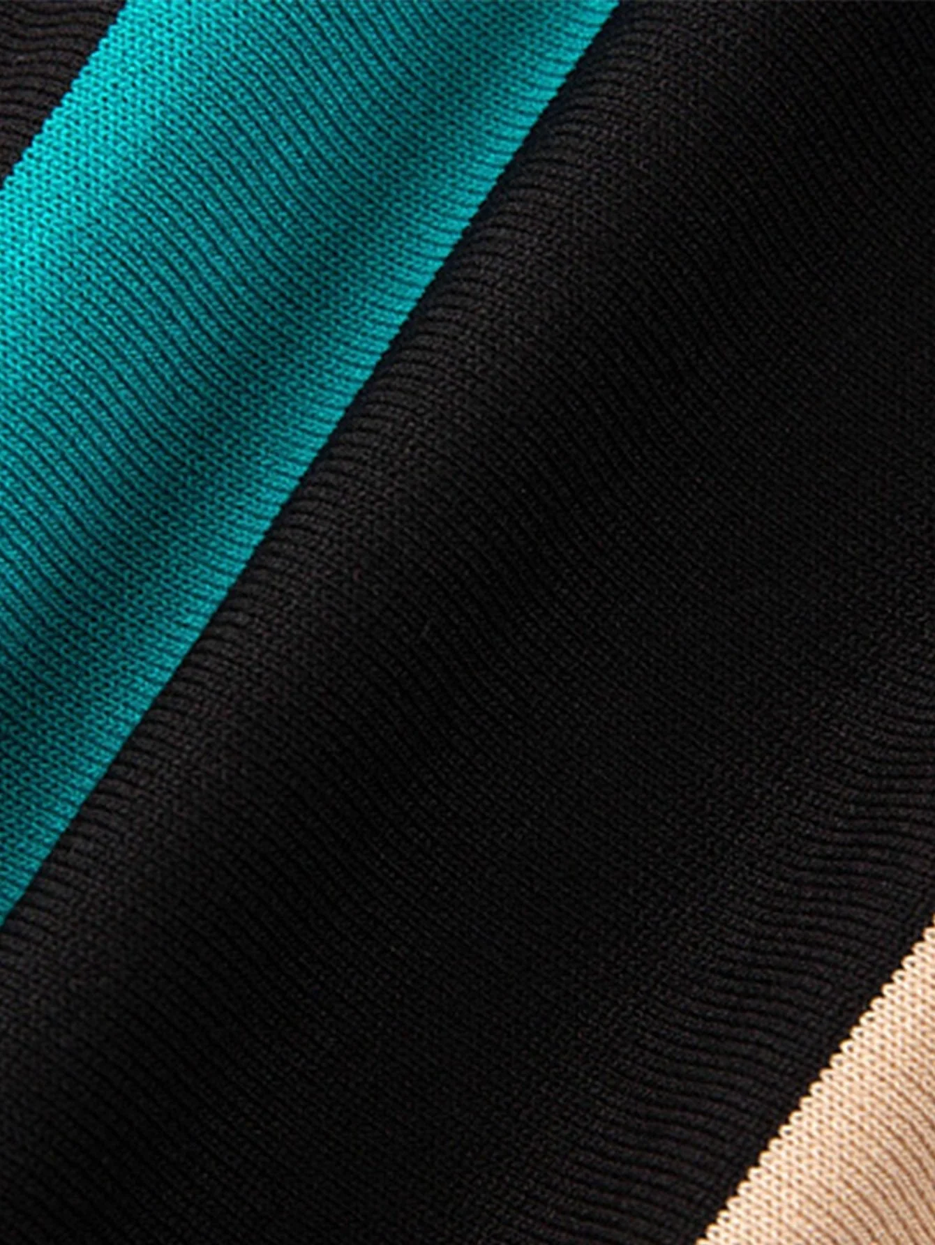 Theo | Striped Zip Sweater Polo - Image 6