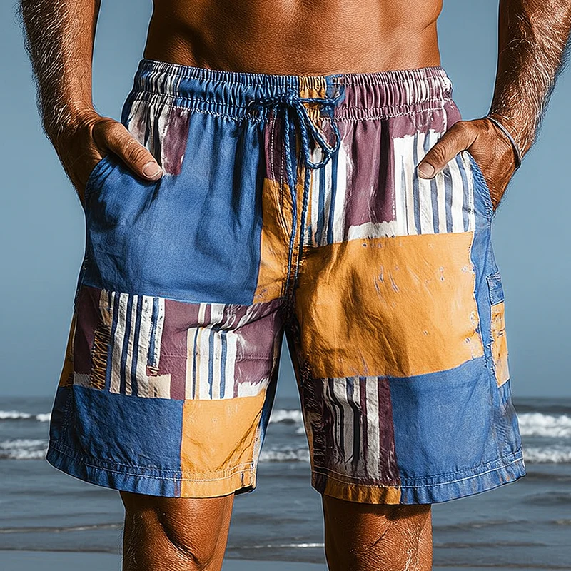 Theodore | Men'S Summer Fashion Printed Cotton Blended Casual Shorts - Image 2