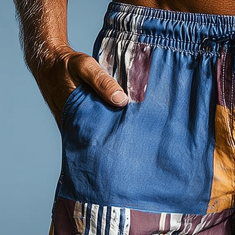 Theodore | Men'S Summer Fashion Printed Cotton Blended Casual Shorts - Image 3