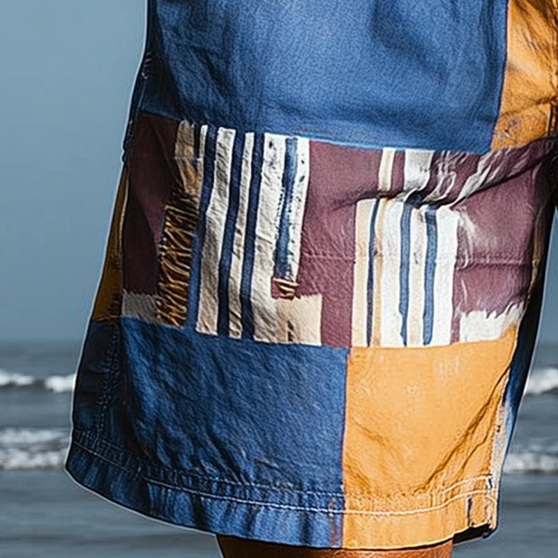 Theodore | Men'S Summer Fashion Printed Cotton Blended Casual Shorts - Image 5