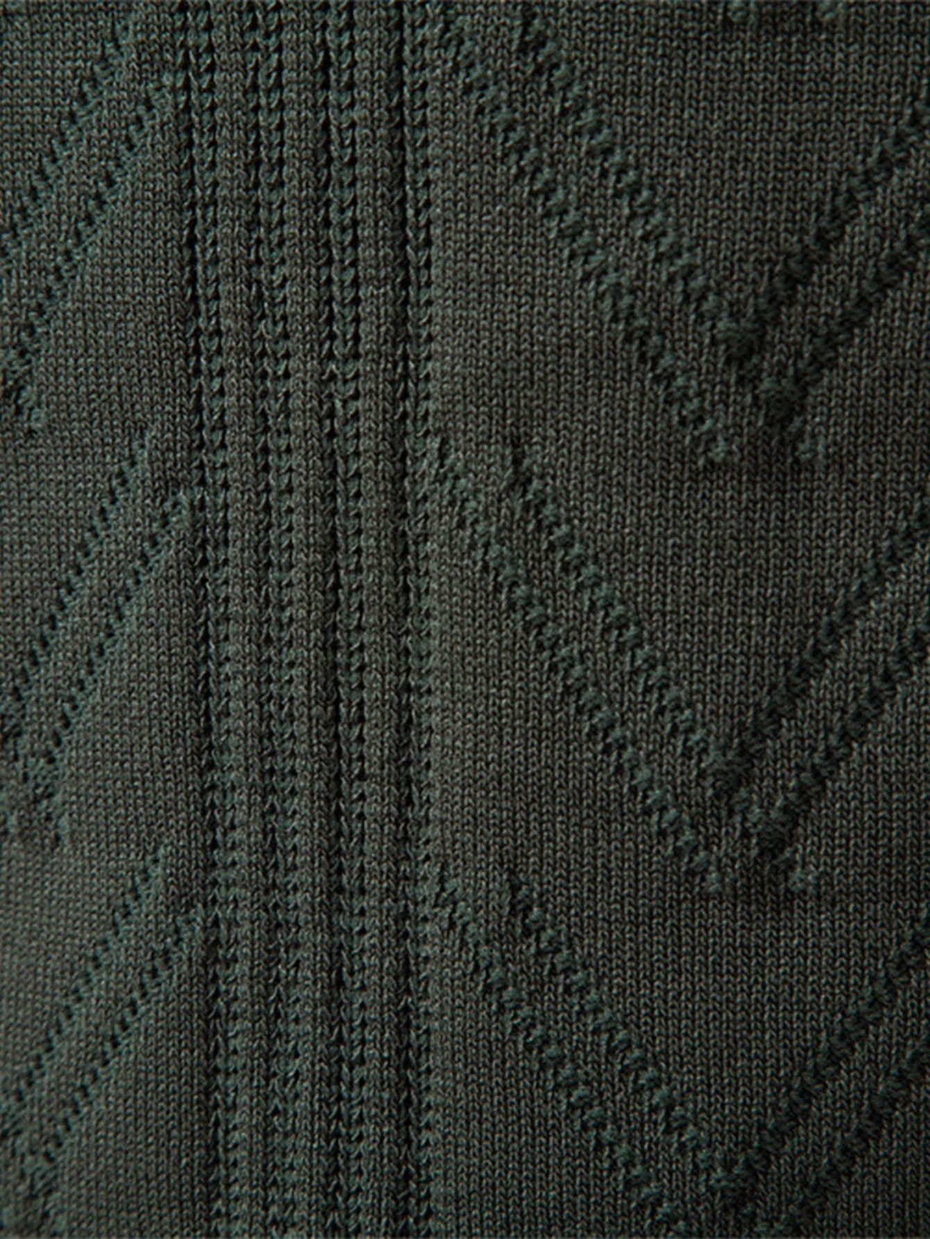 Thomas | Long Sleeve V-Neck Knit Polo Shirt - Image 3