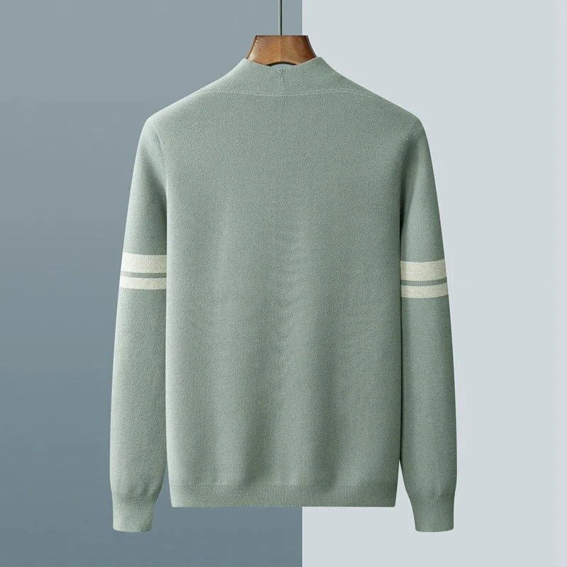 Tiberius | Modern knitted cardigan with button placket - Image 8