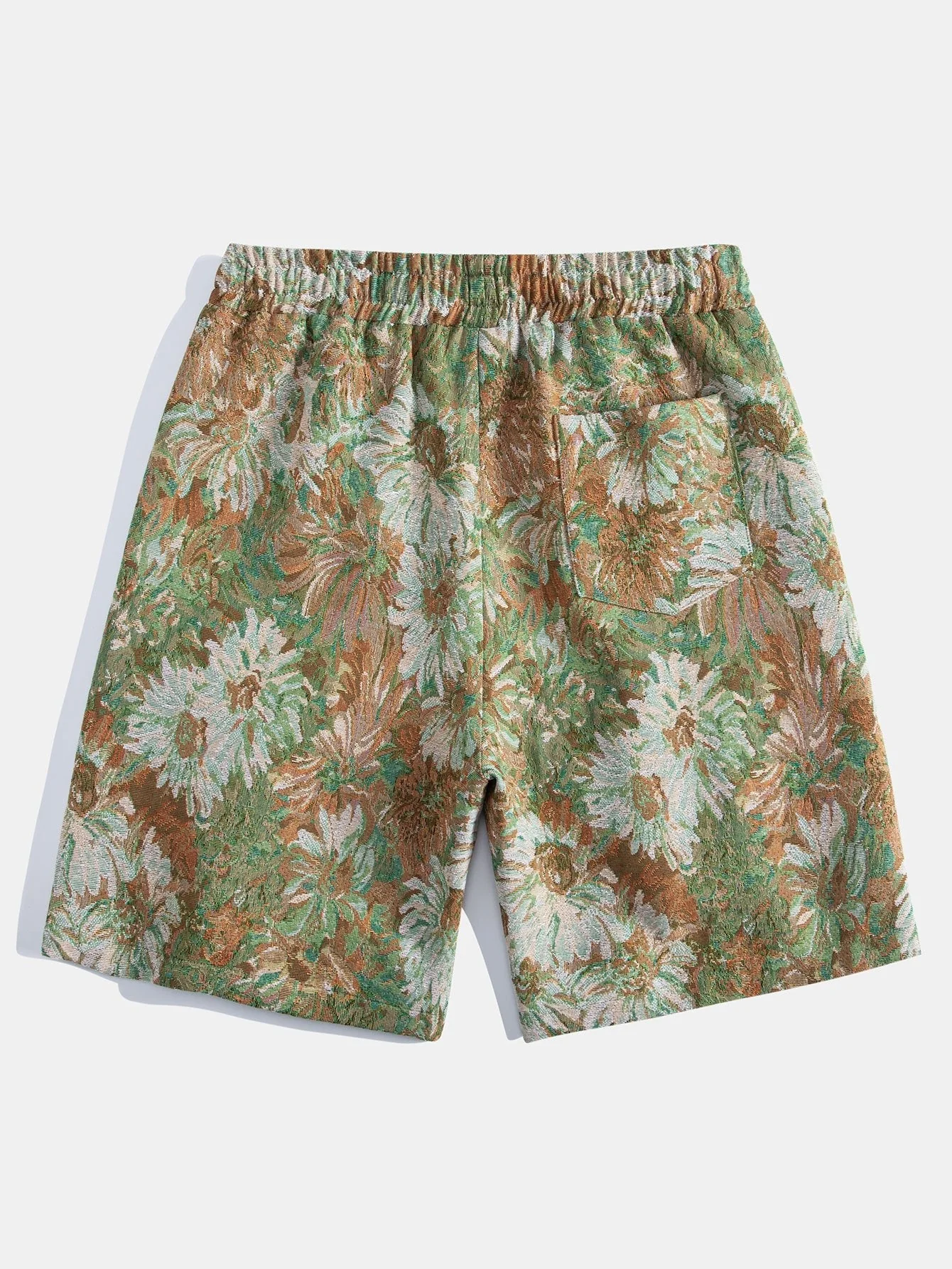 Tiburcio® | Painted Floral Jacquard Shorts - Image 4