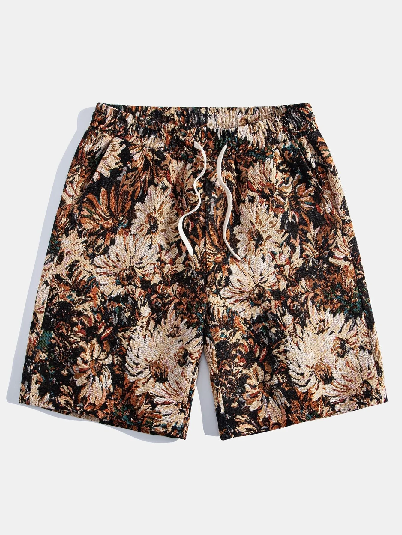 Tiburcio® | Painted Floral Jacquard Shorts - Image 5