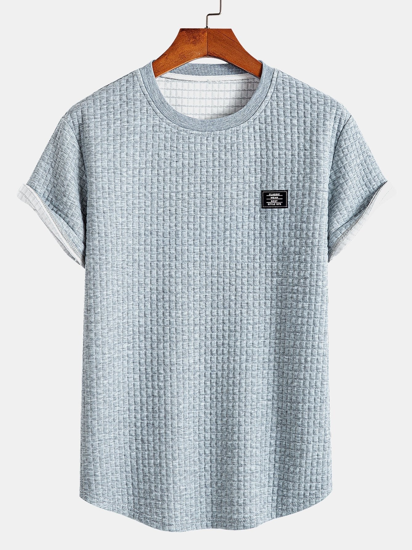 Tim® | Short Sleeve Waffle Arc Hem T-Shirt - Image 2