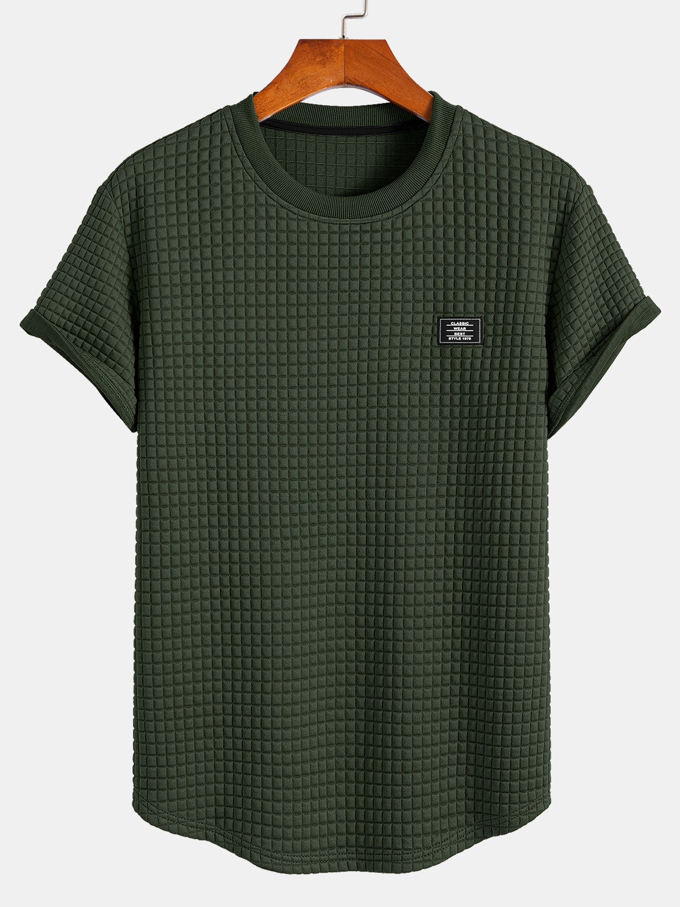 Tim® | Short Sleeve Waffle Arc Hem T-Shirt - Image 4