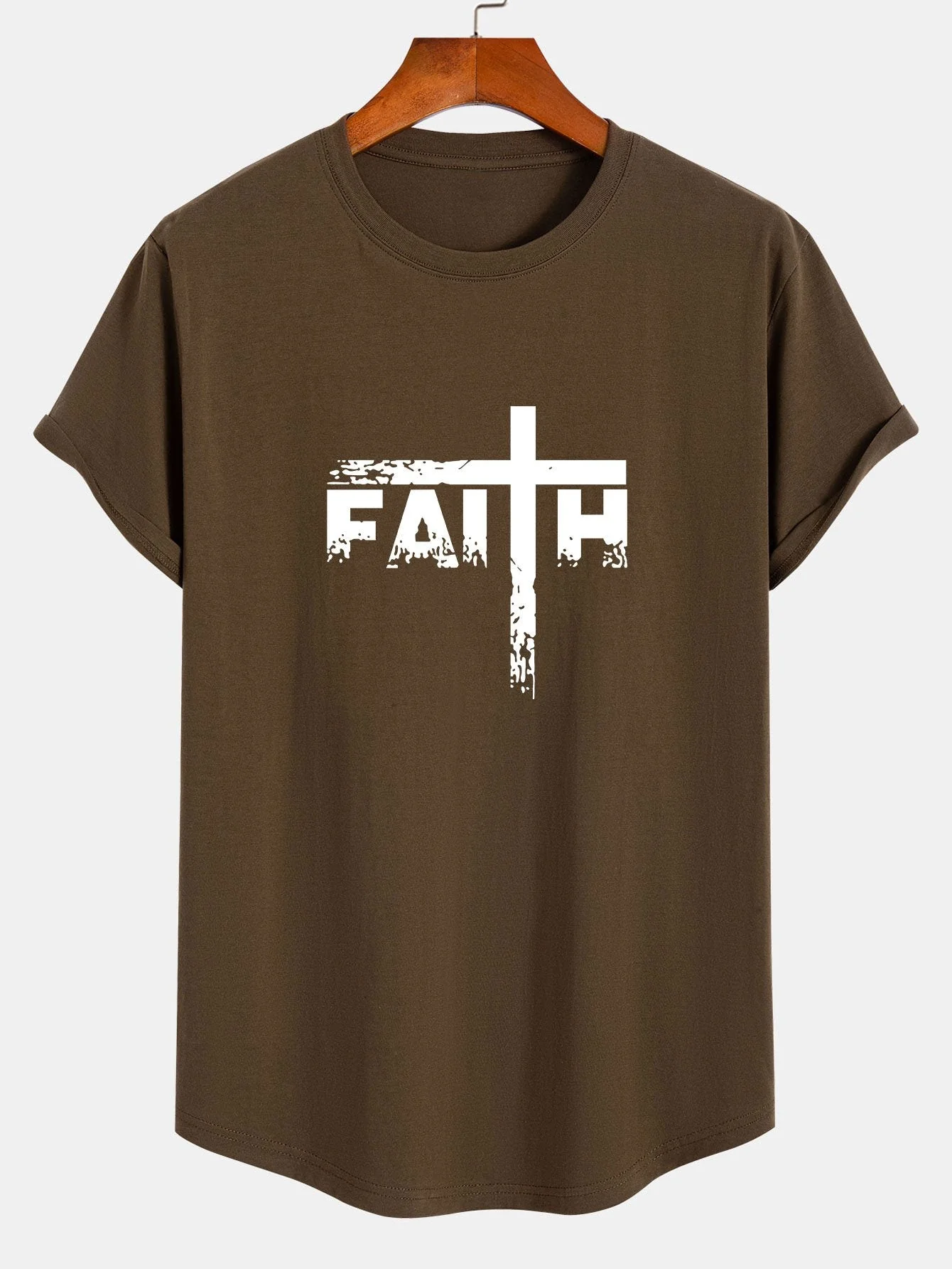 Tito® | Print Cotton Arc Hem T-Shirt - Image 5