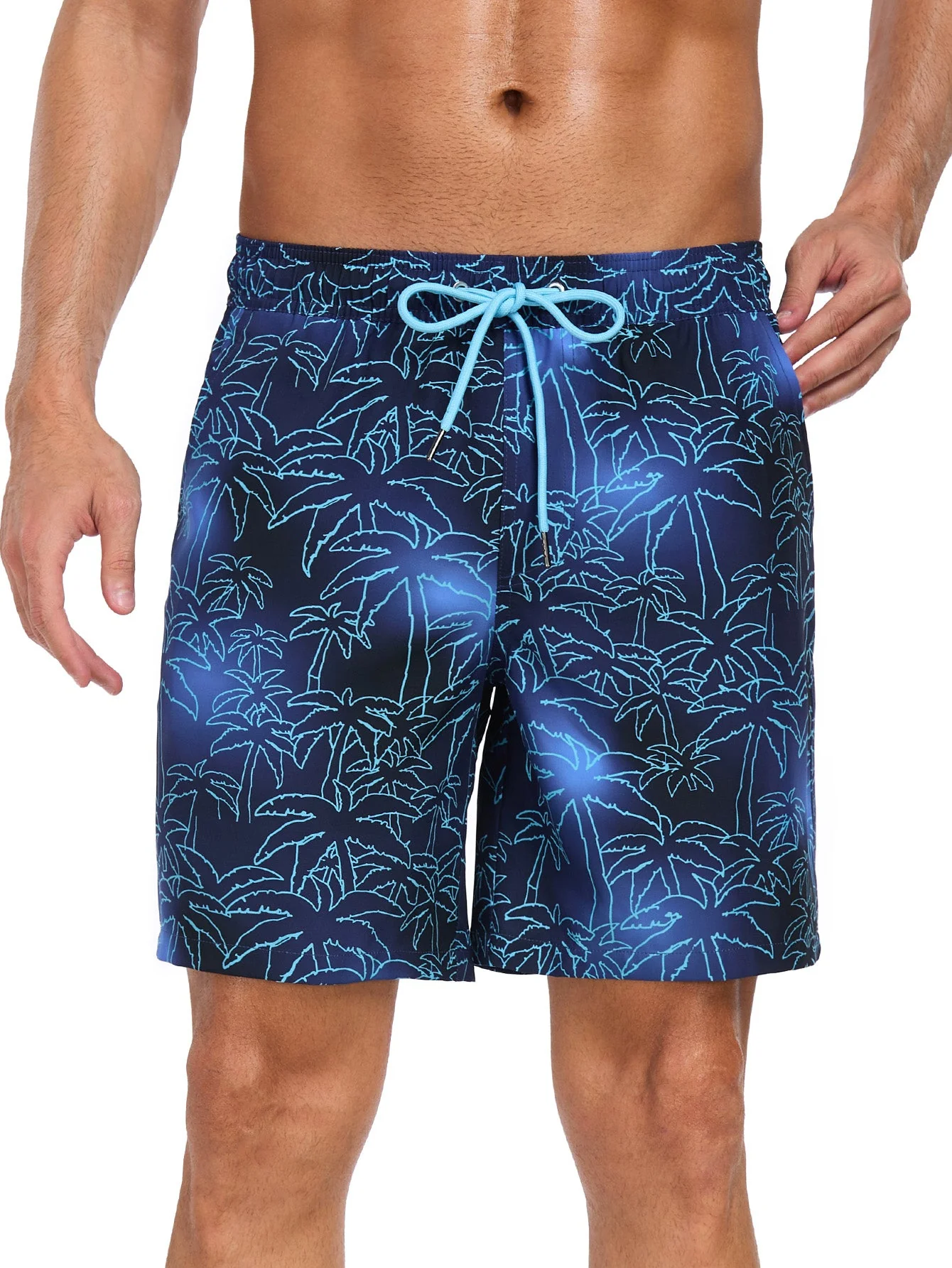 Tobías® | 2 In 1 Palm Tree Print Swim Shorts - Image 4