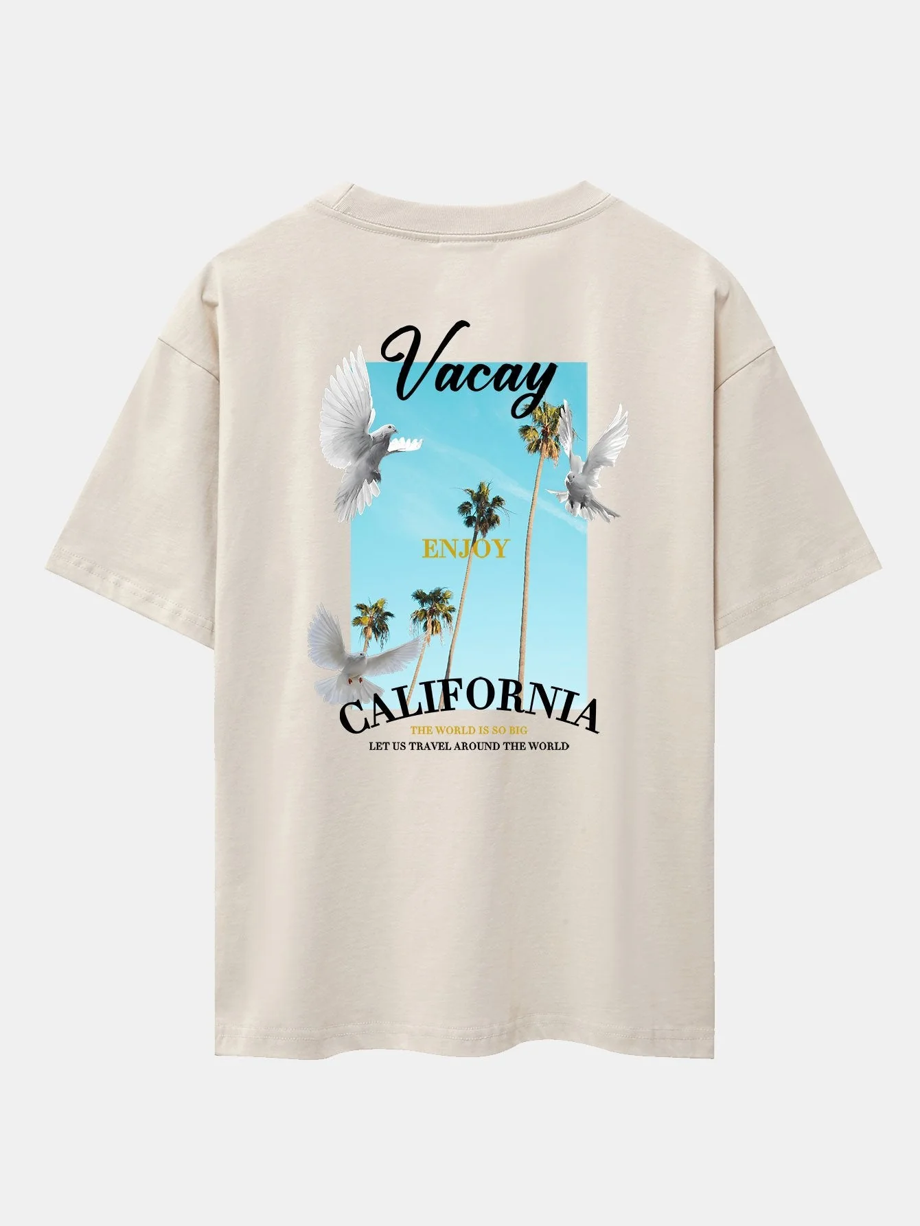 Tobías® | Dove Back Print Drop Shoulder Oversize T-Shirt - Image 15