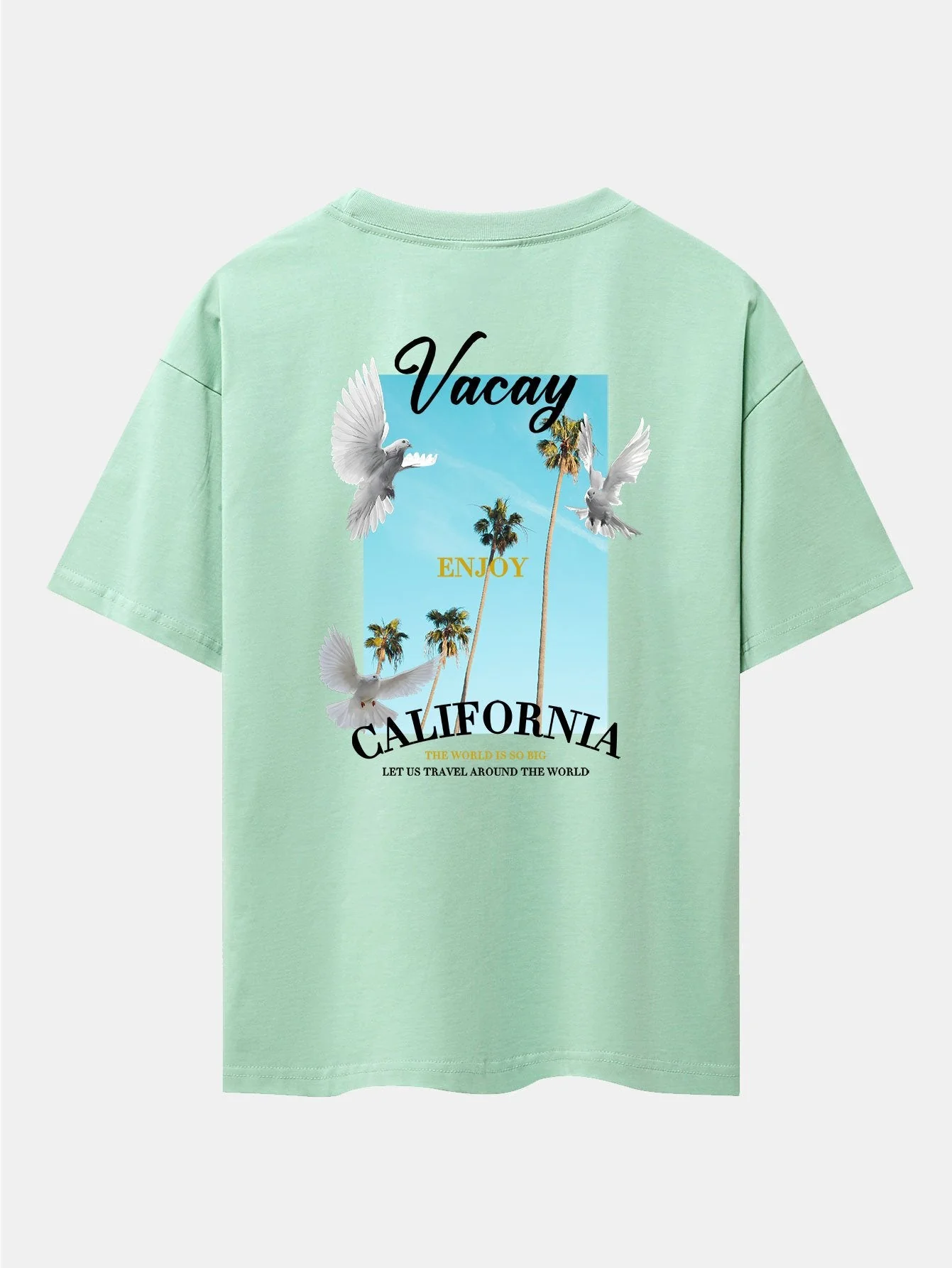 Tobías® | Dove Back Print Drop Shoulder Oversize T-Shirt - Image 25