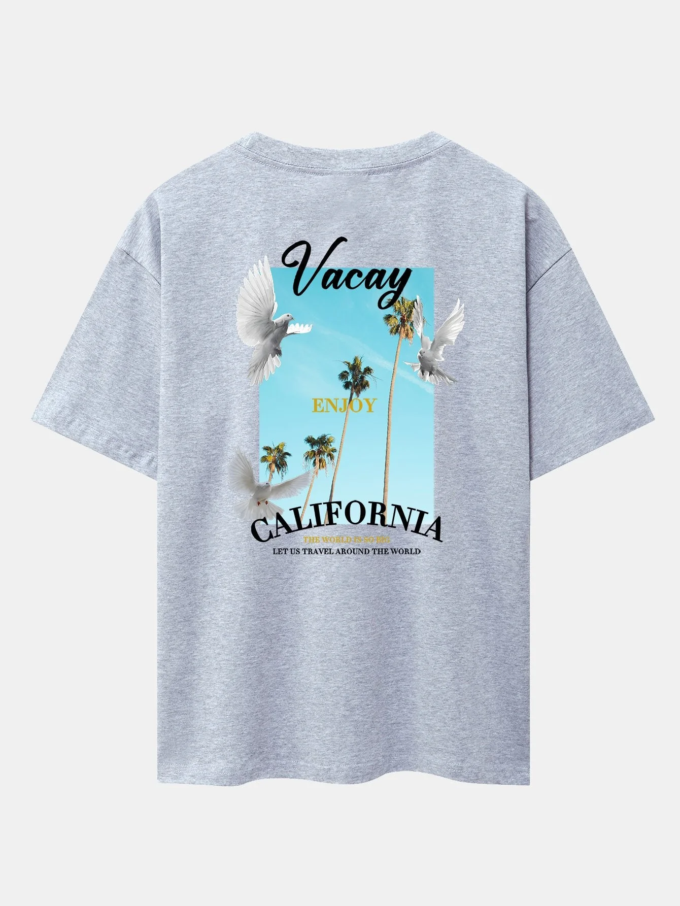 Tobías® | Dove Back Print Drop Shoulder Oversize T-Shirt - Image 27
