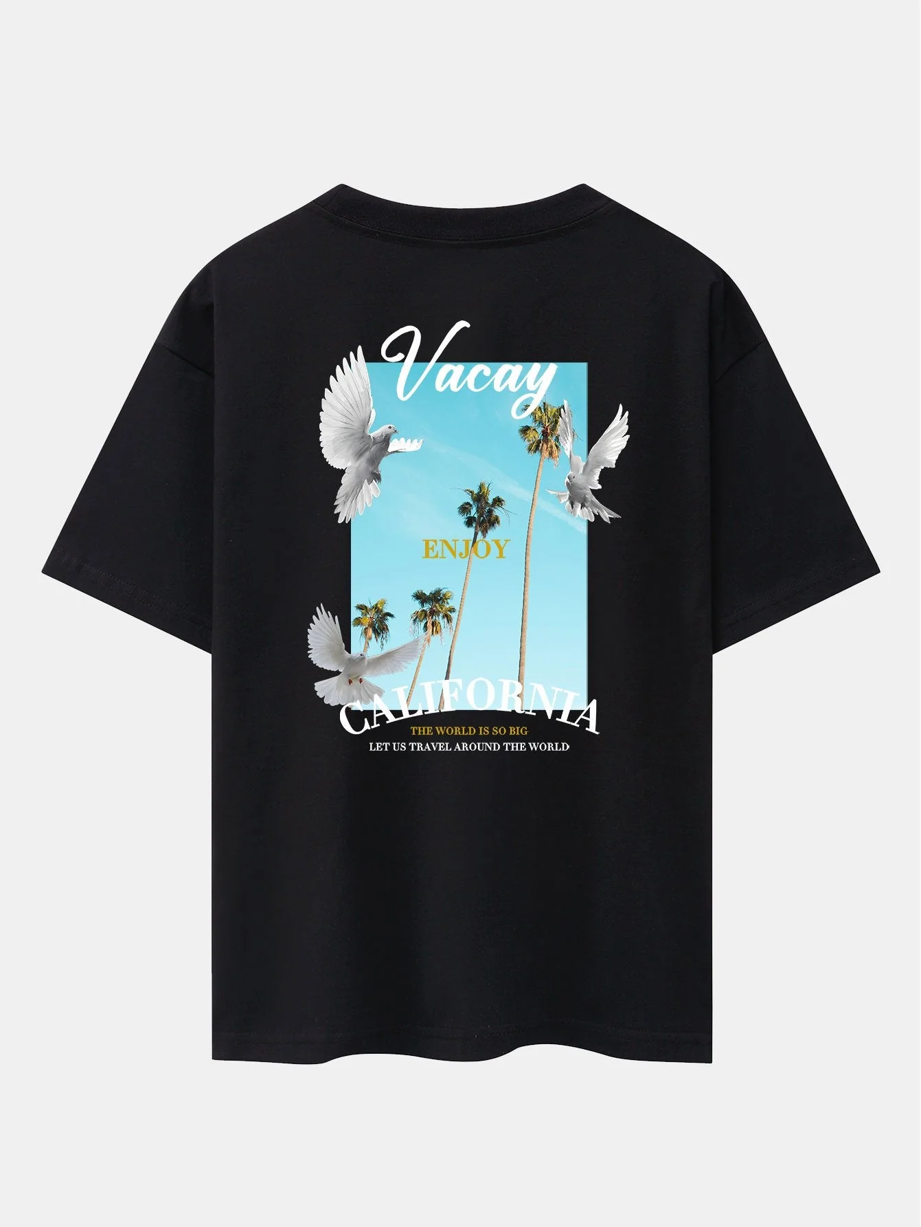 Tobías® | Dove Back Print Drop Shoulder Oversize T-Shirt - Image 3