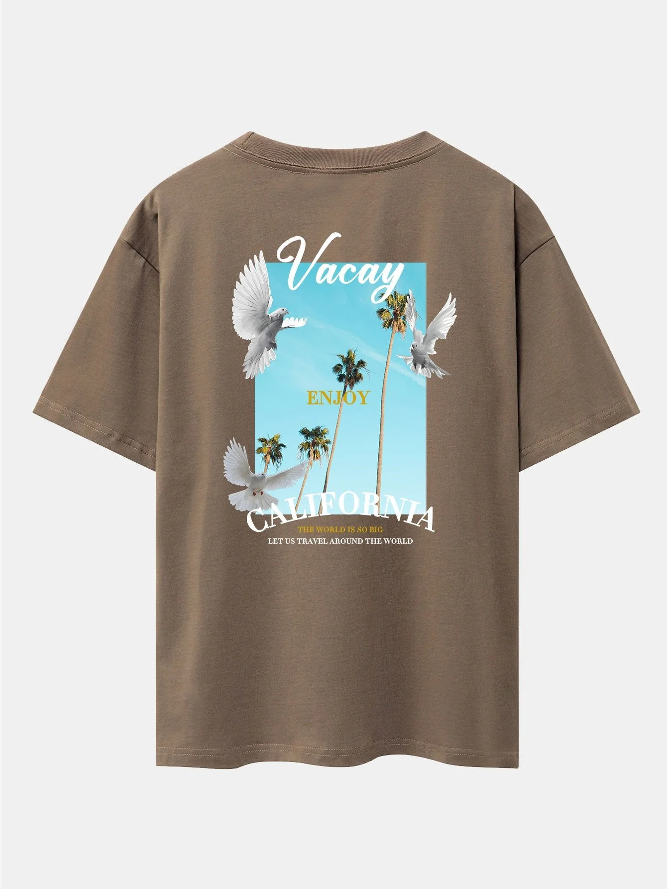 Tobías® | Dove Back Print Drop Shoulder Oversize T-Shirt - Image 5