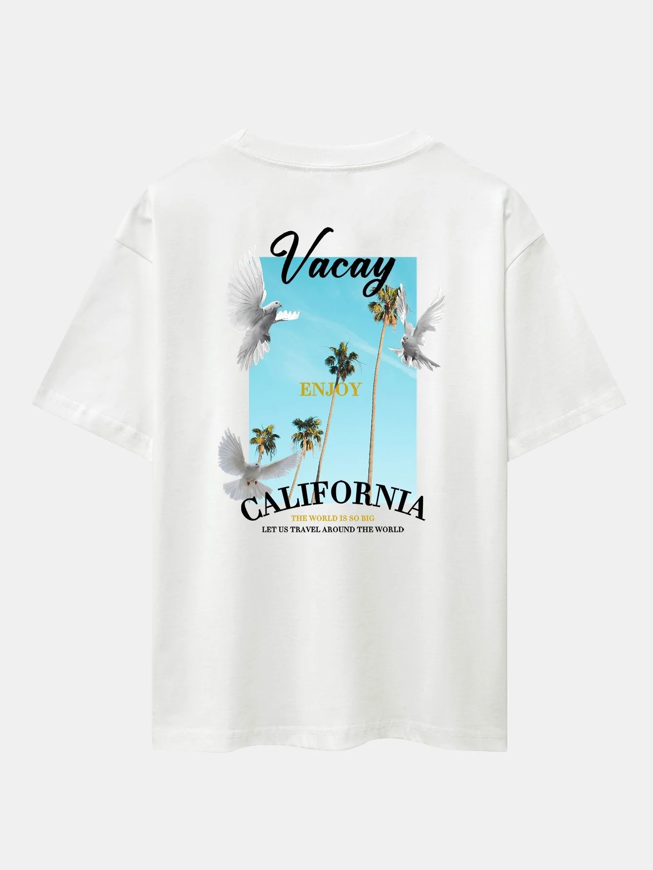 Tobías® | Dove Back Print Drop Shoulder Oversize T-Shirt - Image 9