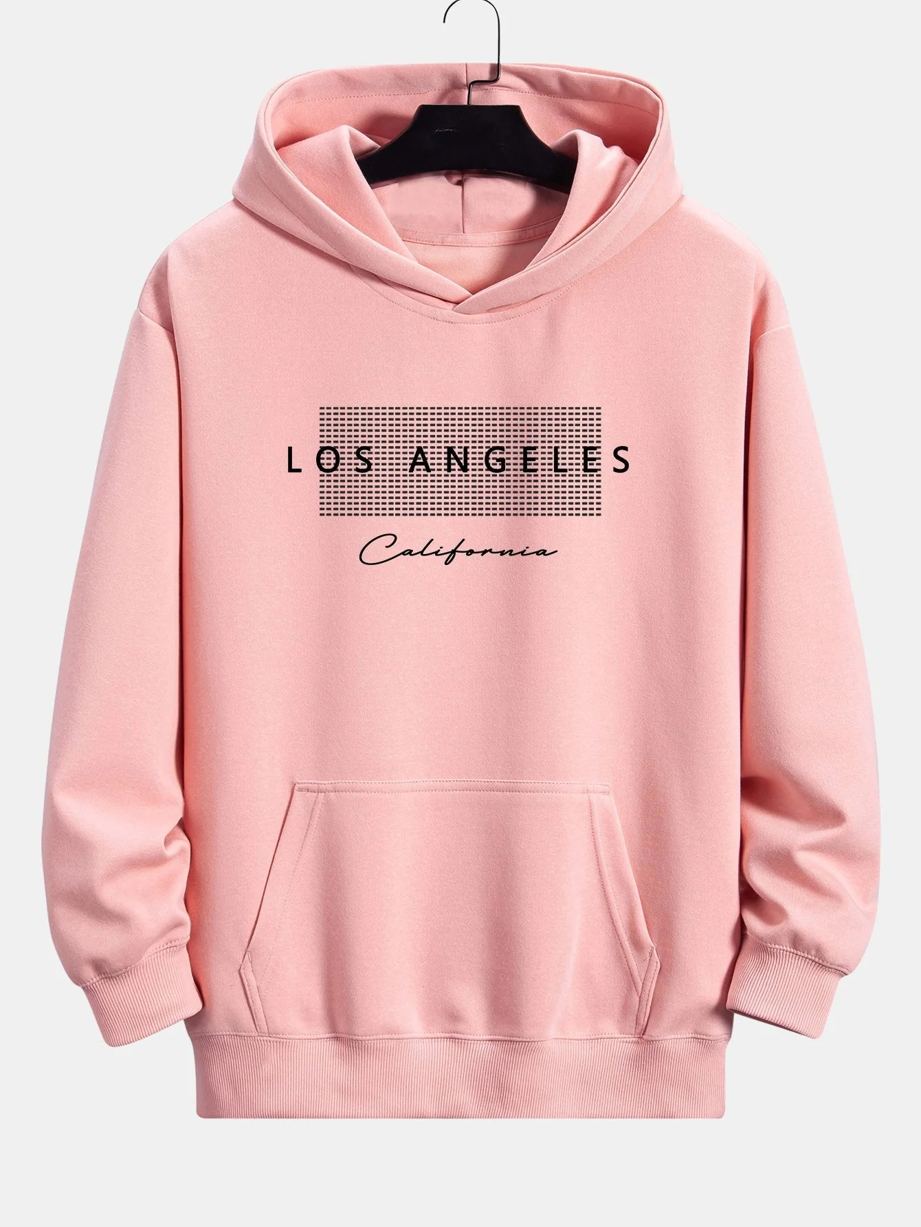 Toby | Los Angeles Checkered Print Relax Fit Hoodie - Image 3