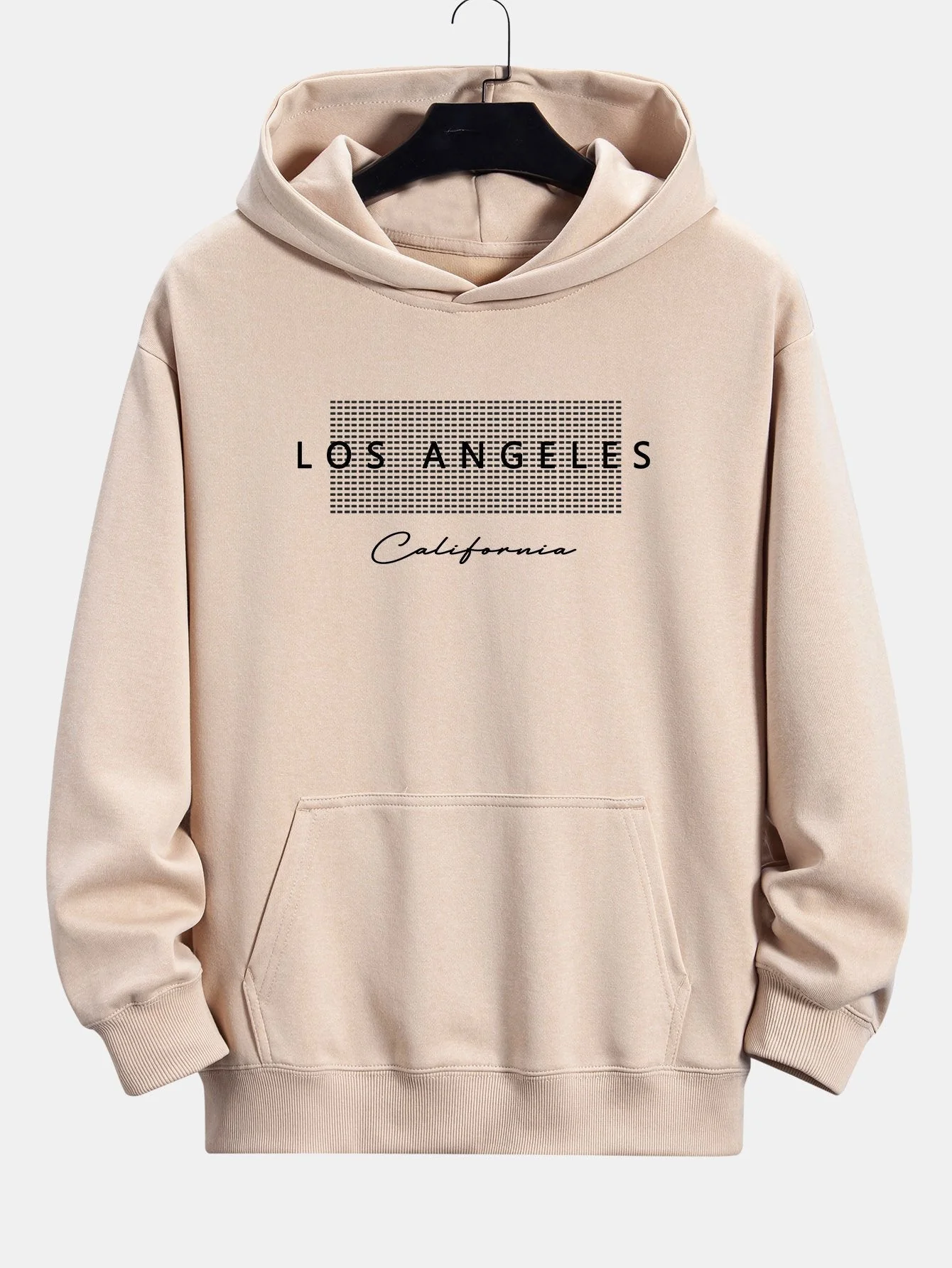 Toby | Los Angeles Checkered Print Relax Fit Hoodie - Image 4