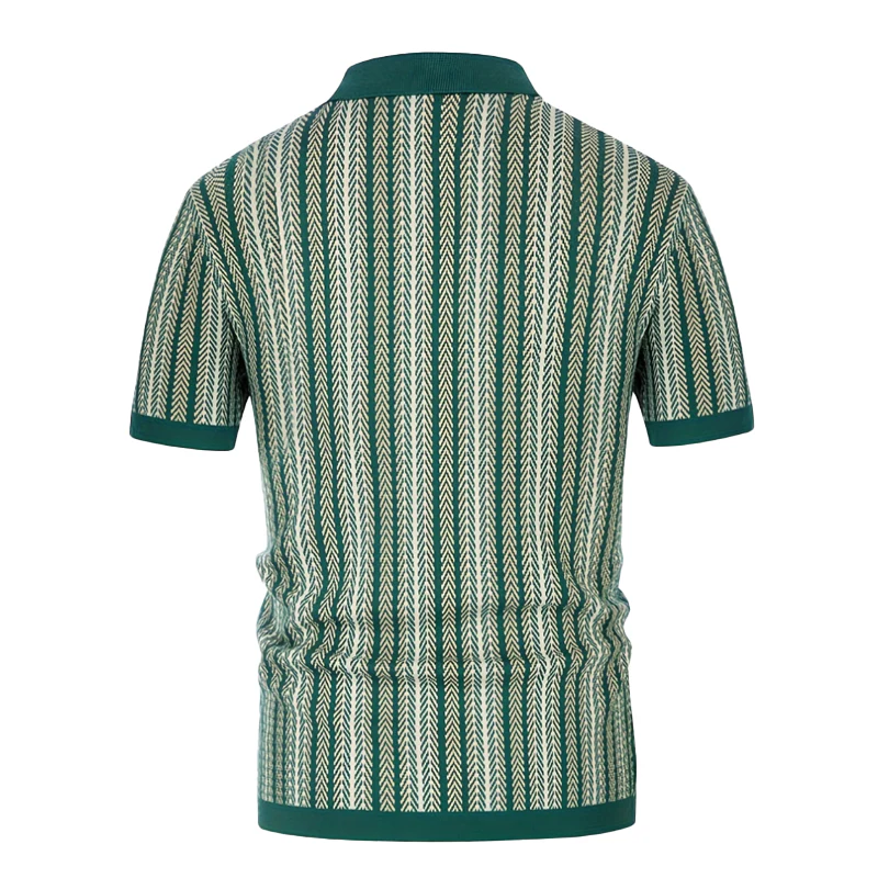 Tom | Men'S Summer Fashion Knitted Short Sleeve Shirt - Image 6