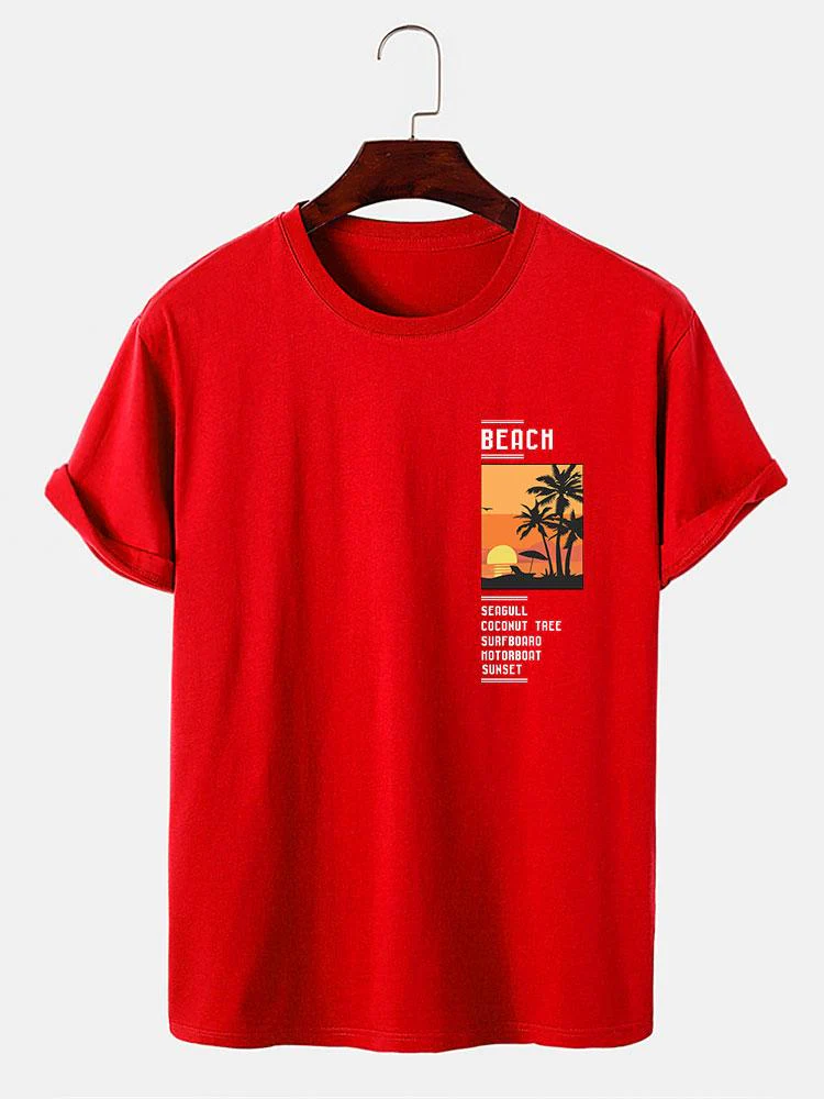 Tomás® | Beach Scenery Slogan Print T-Shirt - Image 9