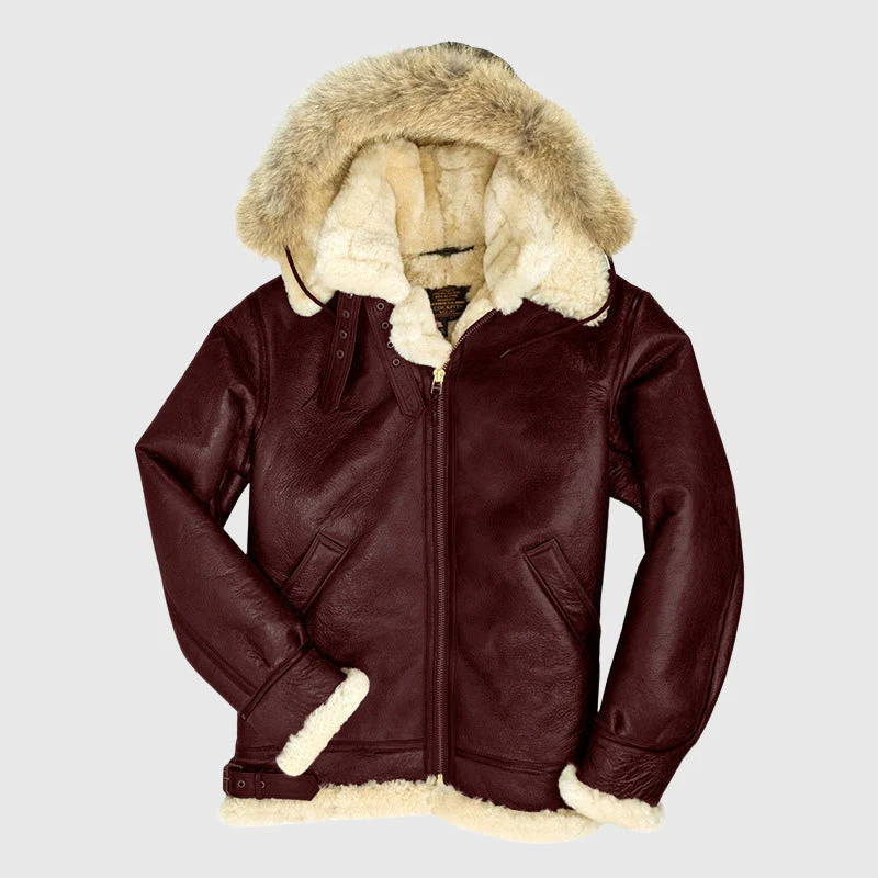 Tómas® | Davide Costa Fur Lined Pilot Jacket - Image 3