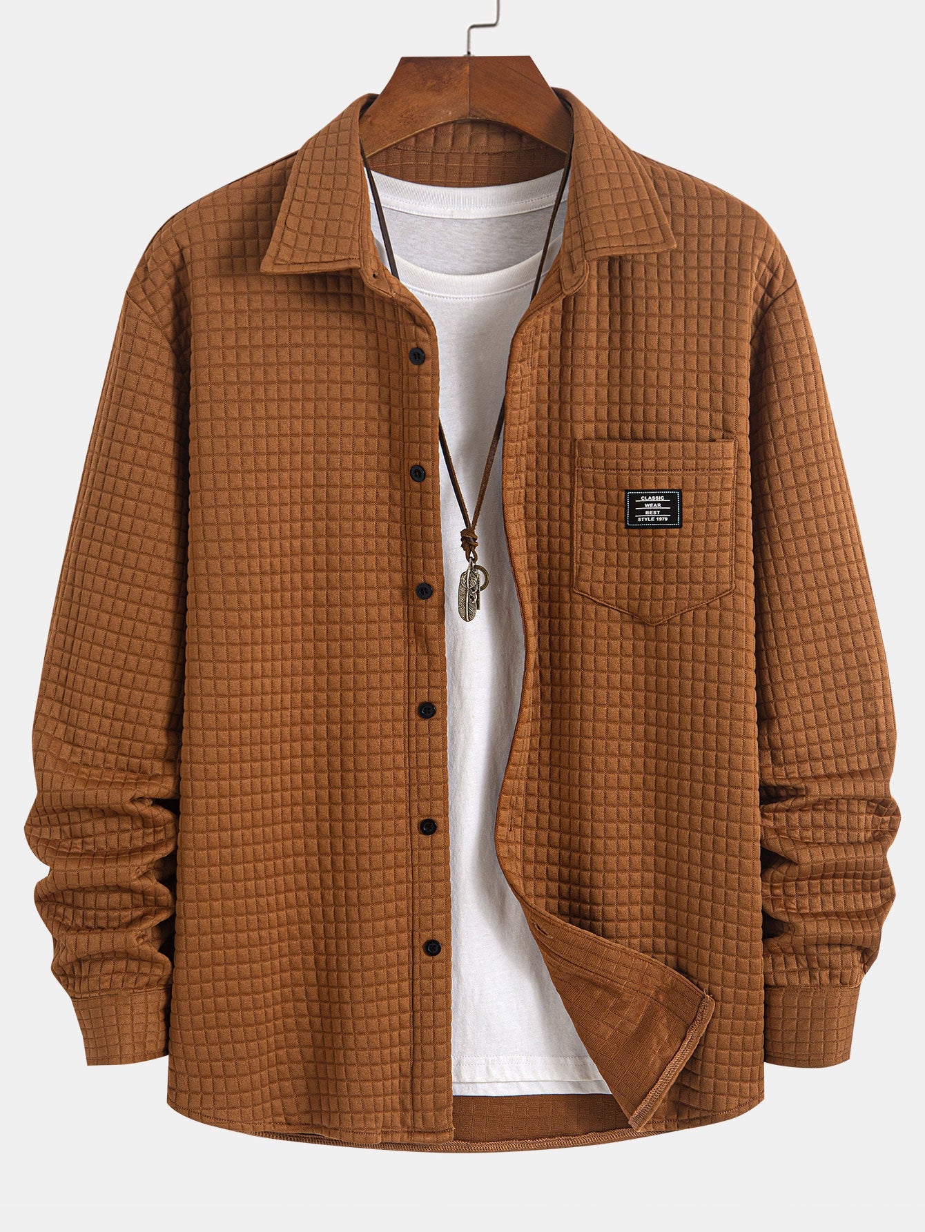 Tony® | Waffle Button Up Shirt - Image 7
