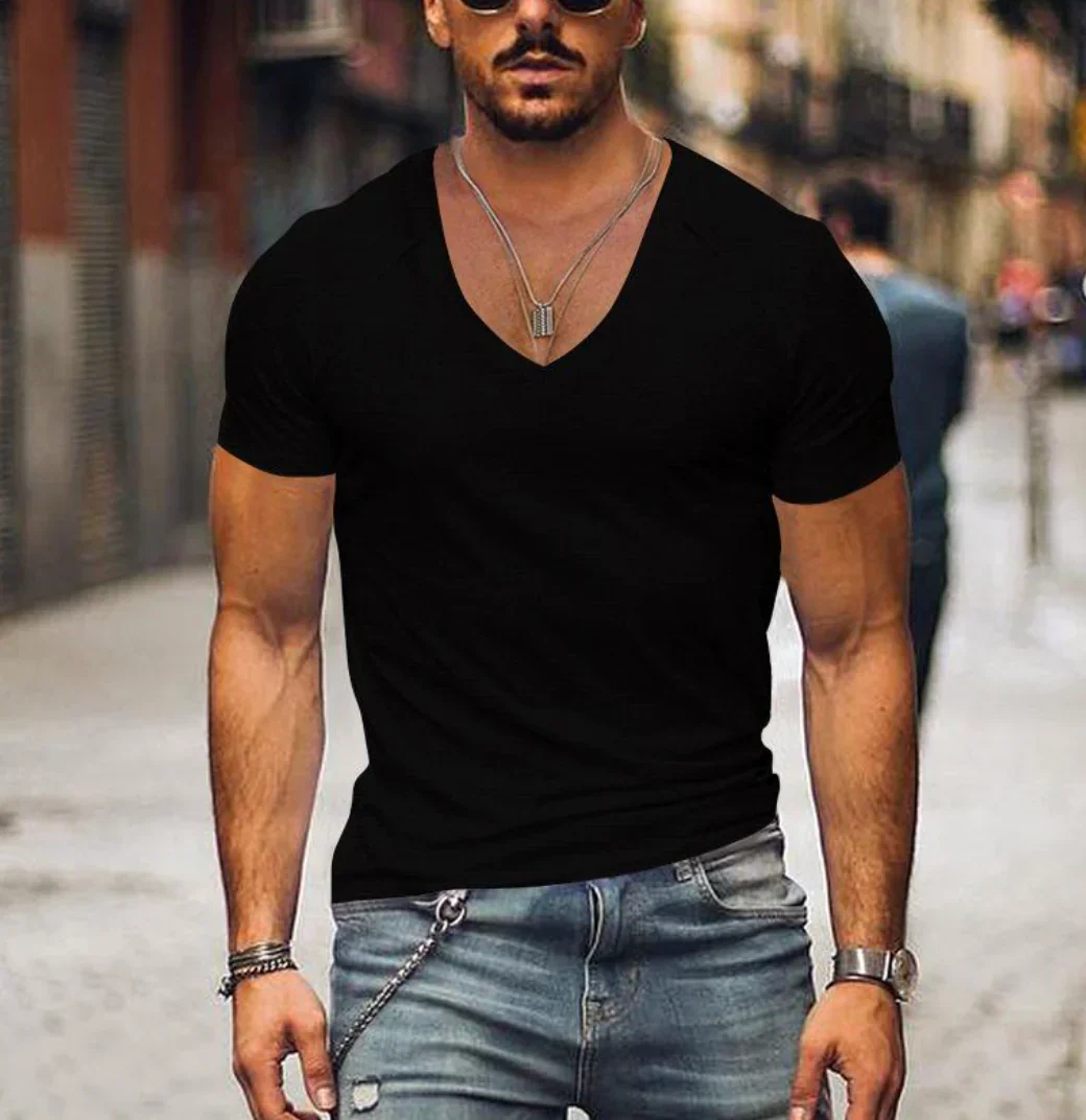 Toribio® | Men'S T-Shirt With V-Neck - Image 4