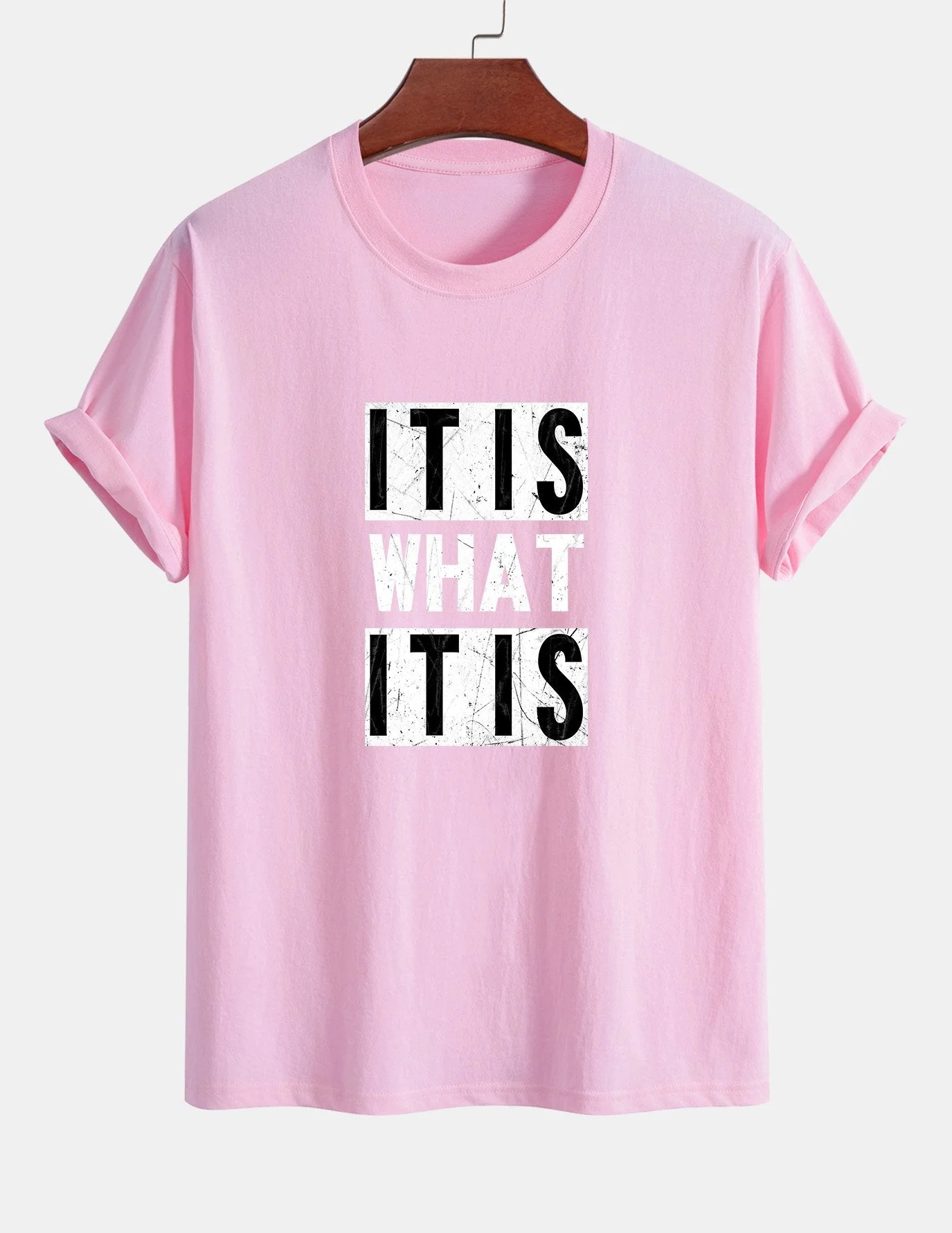 Tranquilino® | It Is What It Is Print Cotton T-Shirt - Image 11